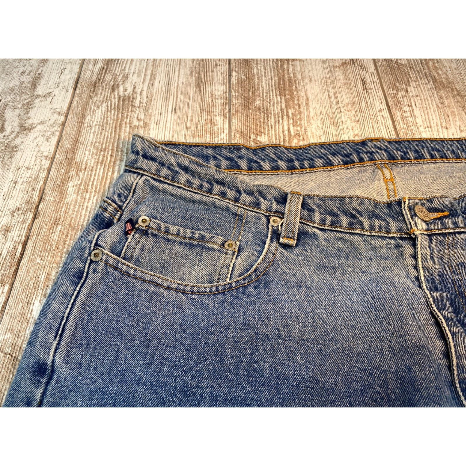 Polo Ralph Lauren VINTAGE Polo Jeans Co Ralph Lauren Jeans Men's 38X34 Baggy Loose Full Leg Blue Size US M / EU 48-50 / 2 - 6 Thumbnail