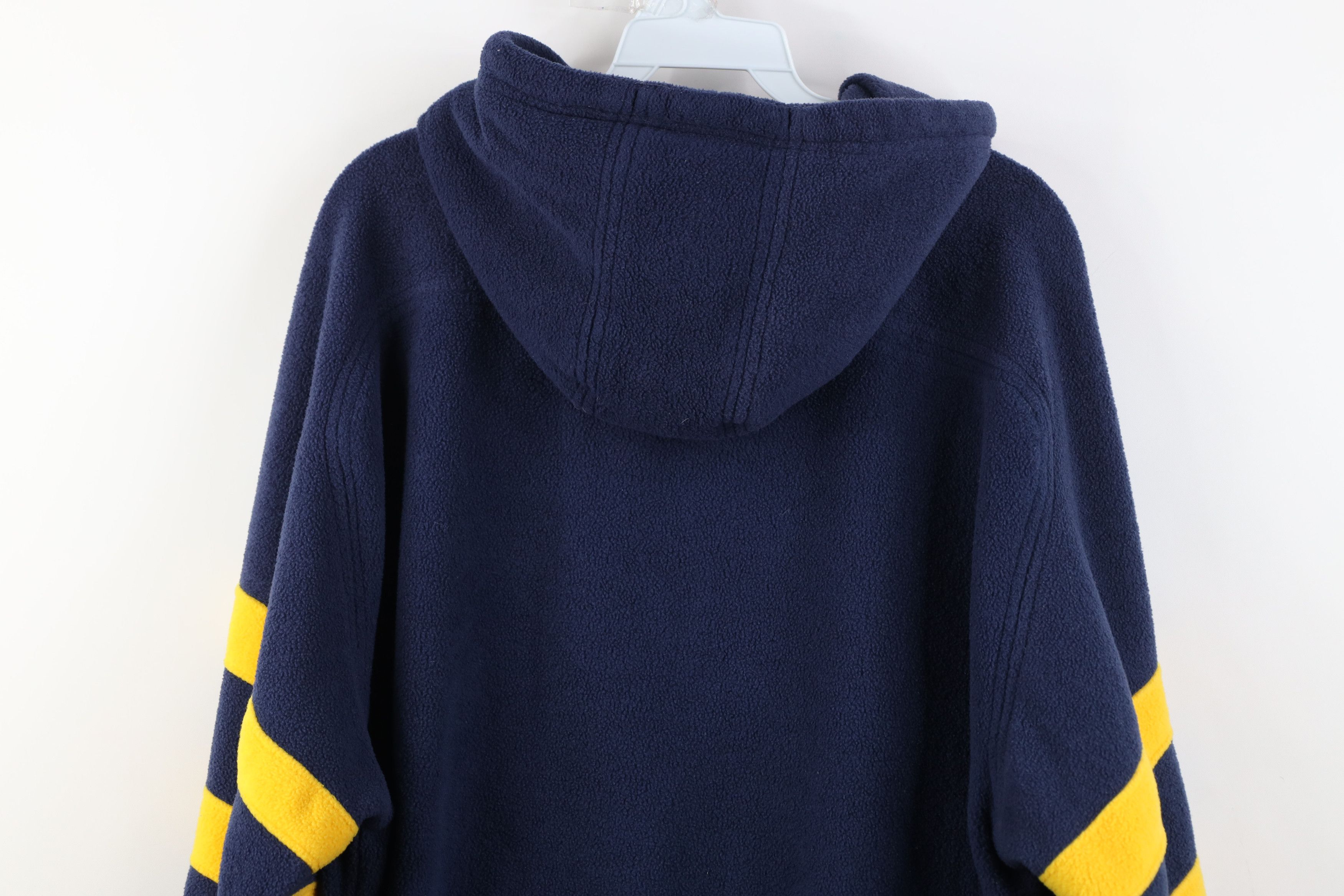 Vintage Vintage 90s University of Michigan Full Zip Hoodie Blue Size US XL / EU 56 / 4 - 14 Thumbnail