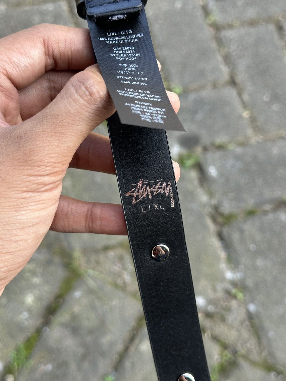 Stussy Stussy SS-Link Studded belts "Black leather" Size ONE SIZE - 4 Thumbnail
