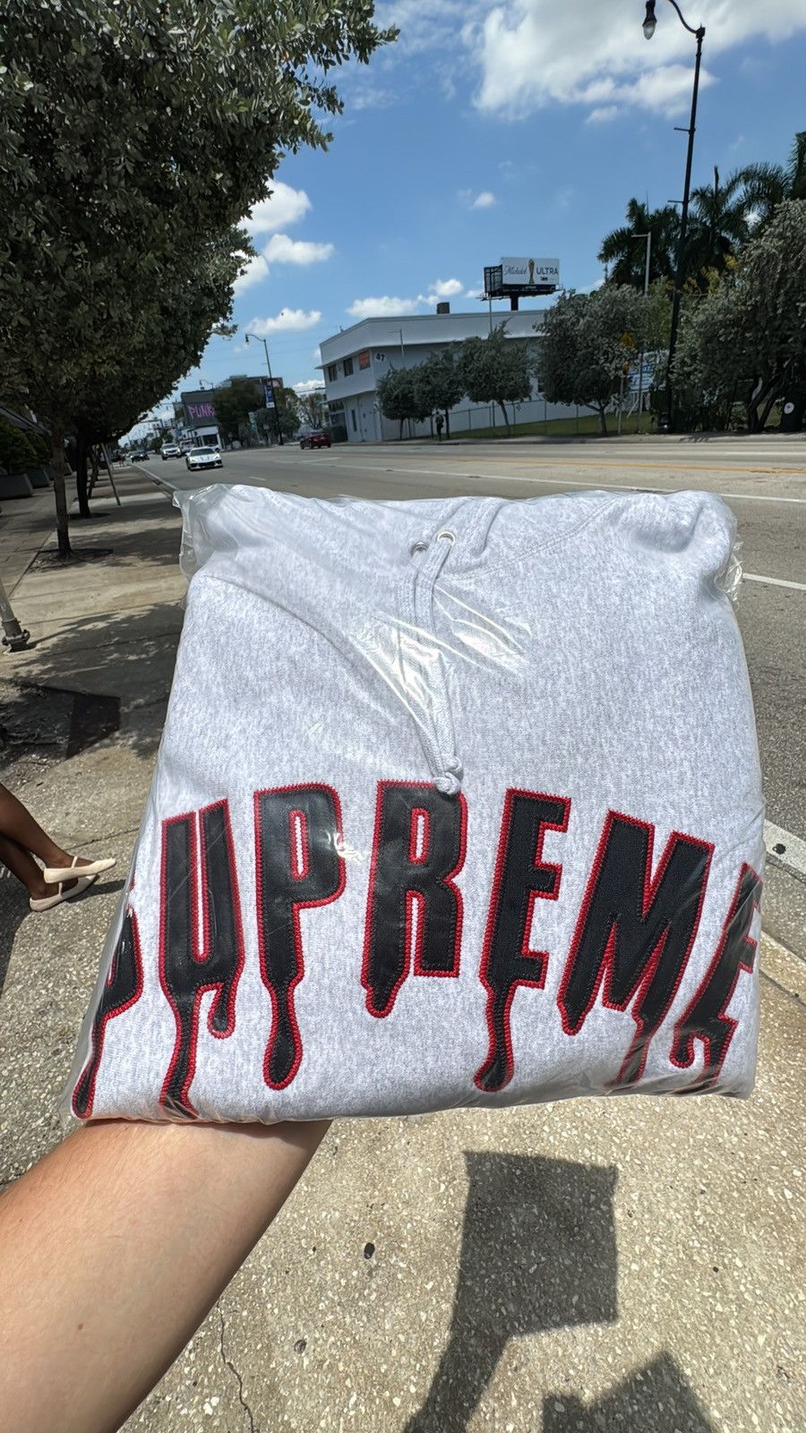 Supreme Supreme Ghostface Hoodie ash grey Size US L / EU 52-54 / 3 - 1 Thumbnail