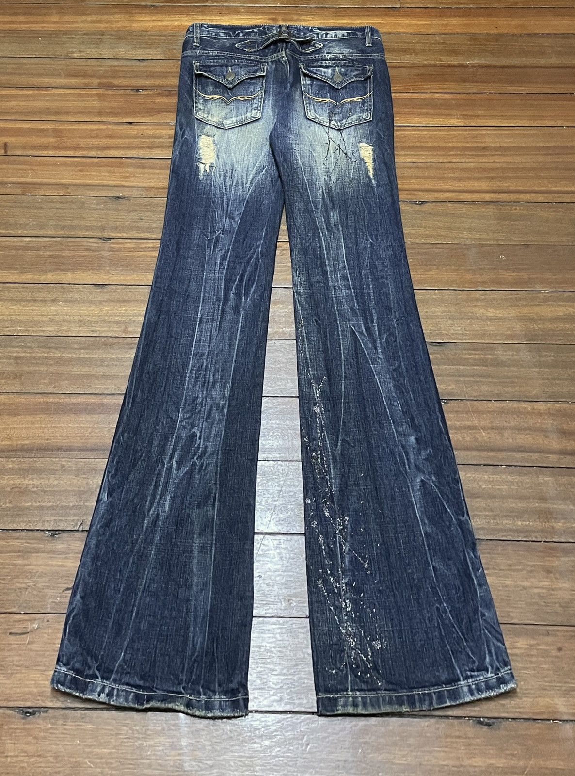 GOSTAR DE FUGA Very Rare Vintage Japanese Brand FUGA Flared Jeans 1990s Size US 33 - 2 Thumbnail