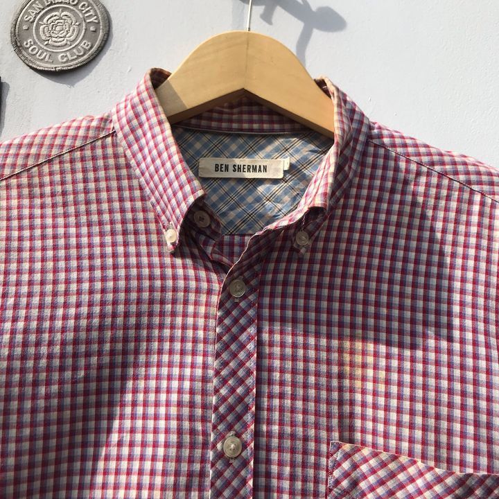 Ben Sherman × Designer × Vintage Ben Sherman Iconic Archieve Shirts Red Rio Gingham button up Size US M / EU 48-50 / 2 - 8 Thumbnail