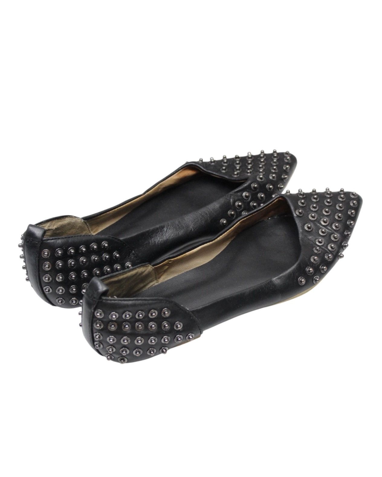 Diesel 2000S DIESEL STUDDED LEATHER POINTED FLATS Size US 6 / IT 36 - 3 Thumbnail