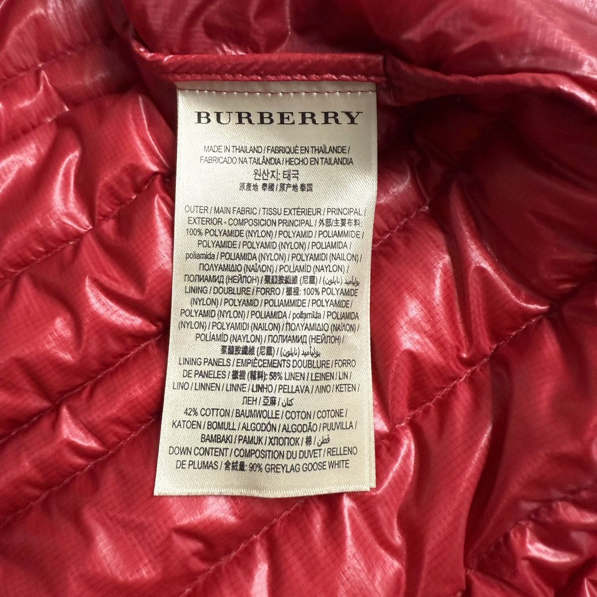 Burberry Burberry Brit Men’s Gilet Down Puffer Vest Size L Red Size US L / EU 52-54 / 3 - 7 Thumbnail