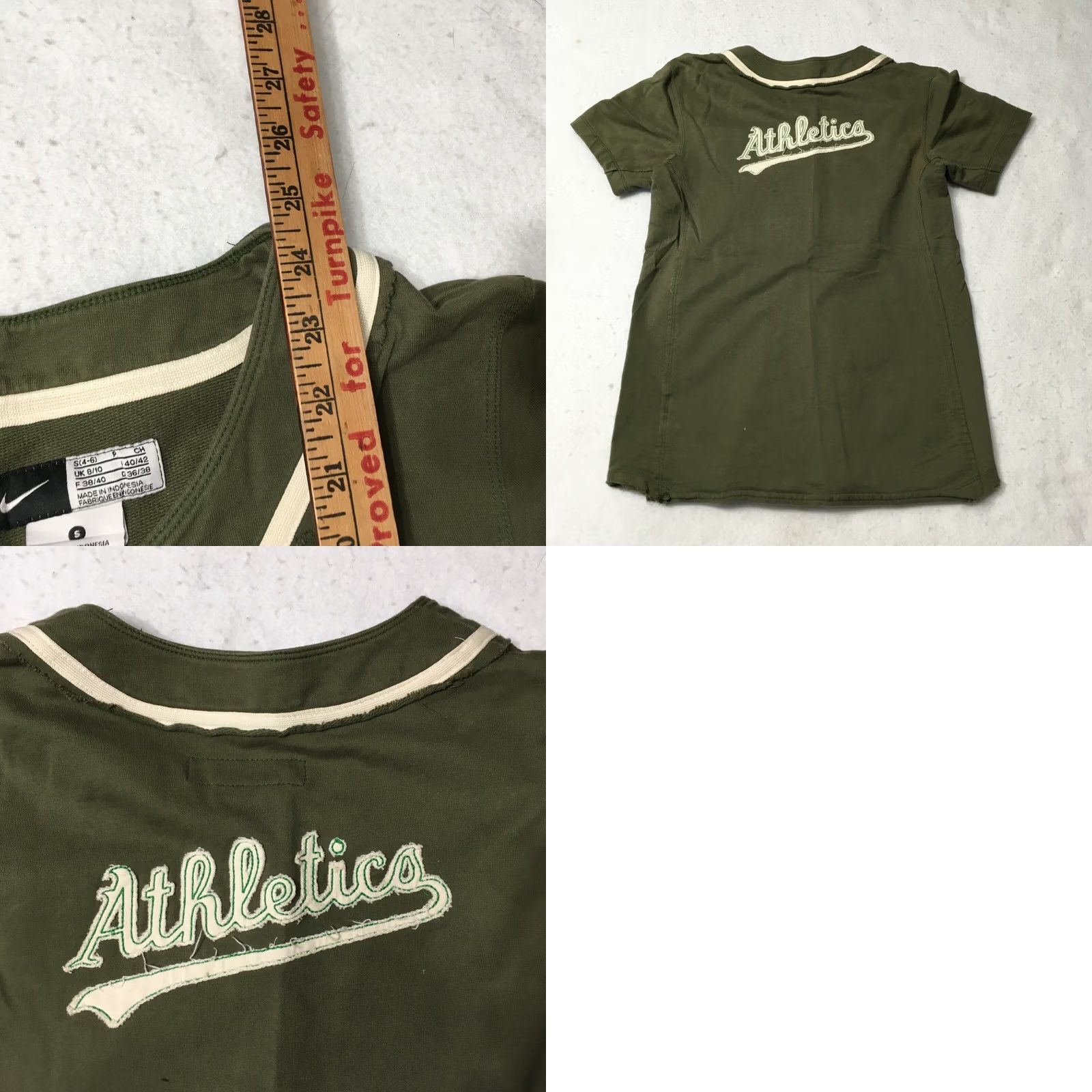 Nike Nike Oakland Athletics Baseball Jersey Shirt Small Embroidered Button Up A's Women Green Size S / US 4 / IT 40 - 8 Thumbnail