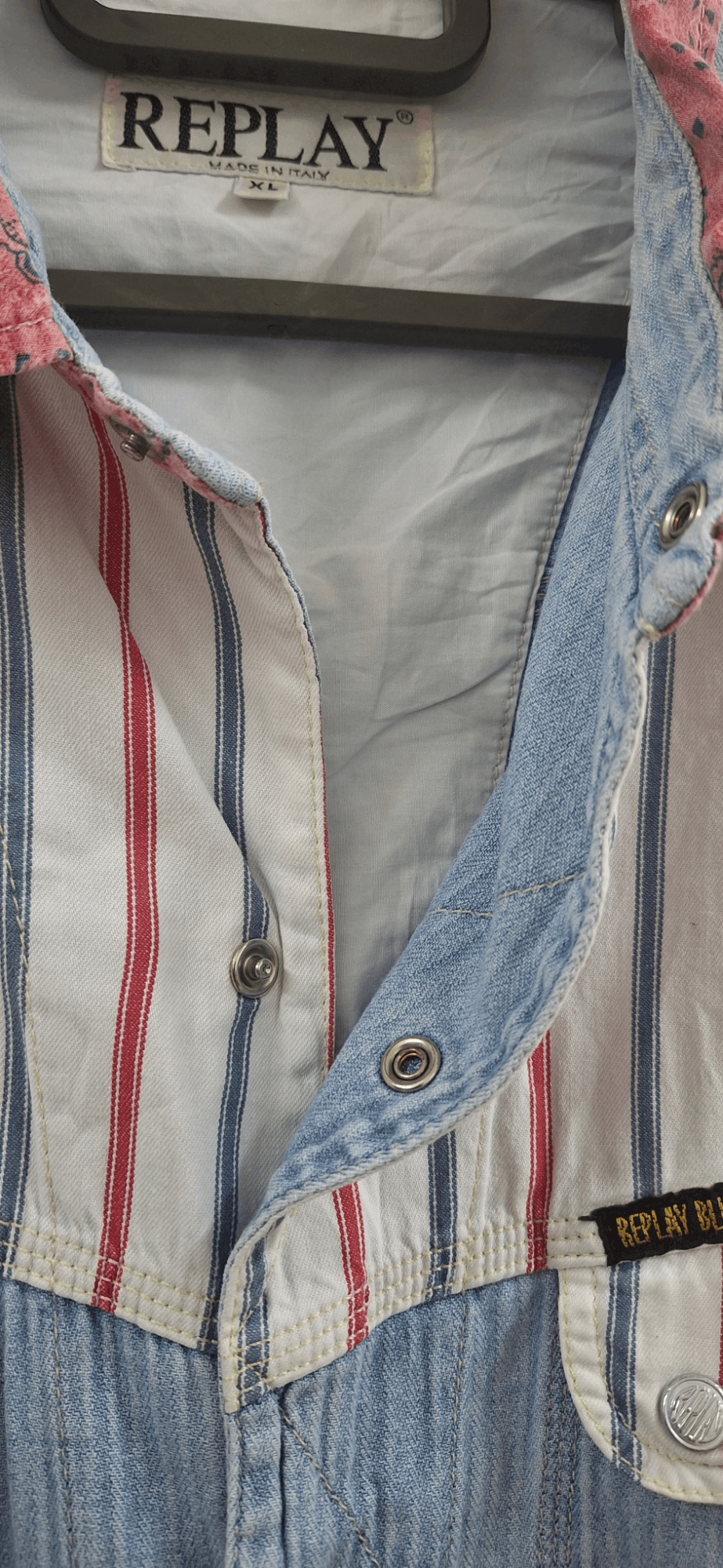 Replay Vintage Replay Snap Button Rebuild Western Shirt Size US XL / EU 56 / 4 - 6 Thumbnail