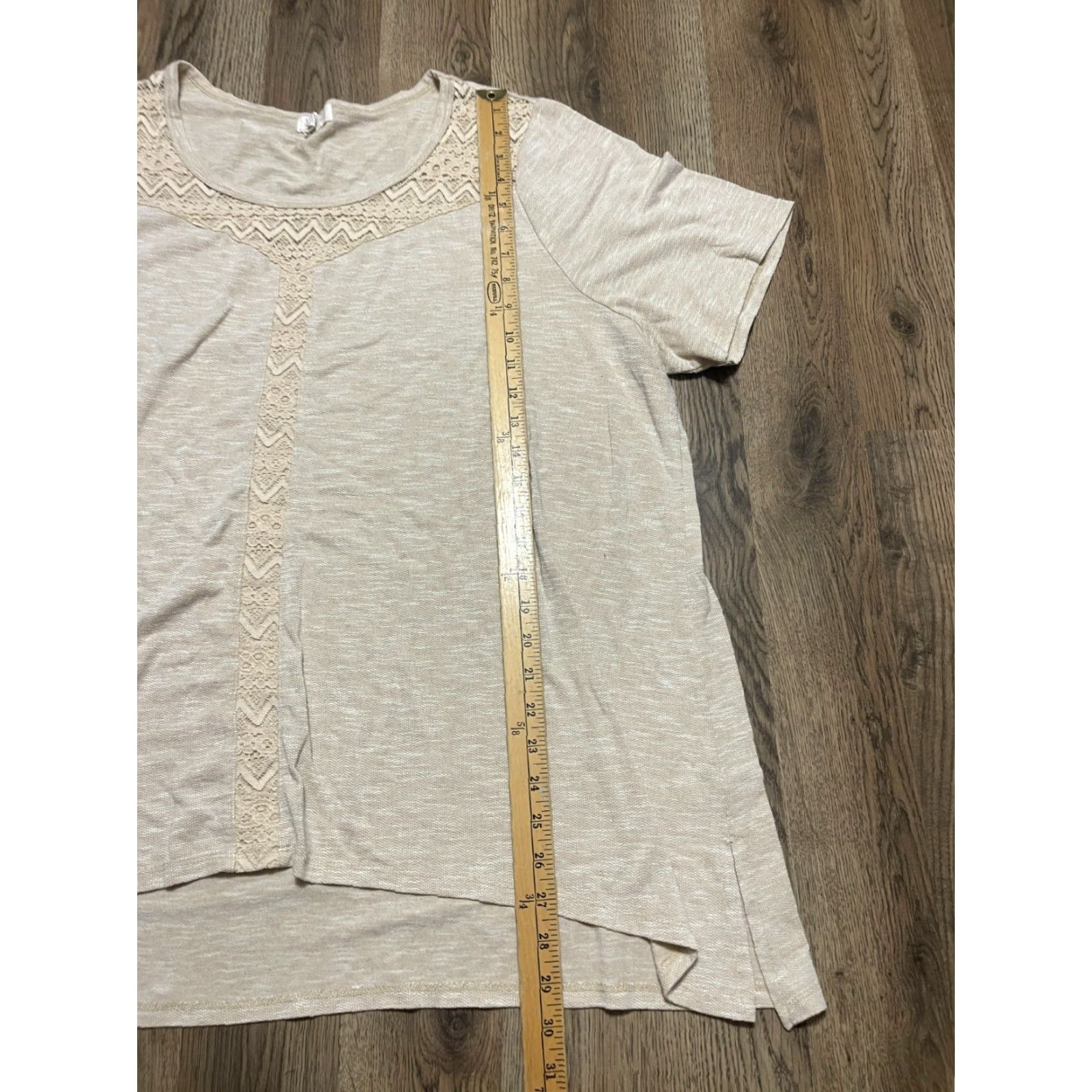 Madison Madison & Berkeley Shirt Women's 3X Tan Short Sleeve Brown Solid T-Shirt Vintage No (adjusted kept original words) Size XXL / US 16-18 / IT 52-54 - 7 Thumbnail