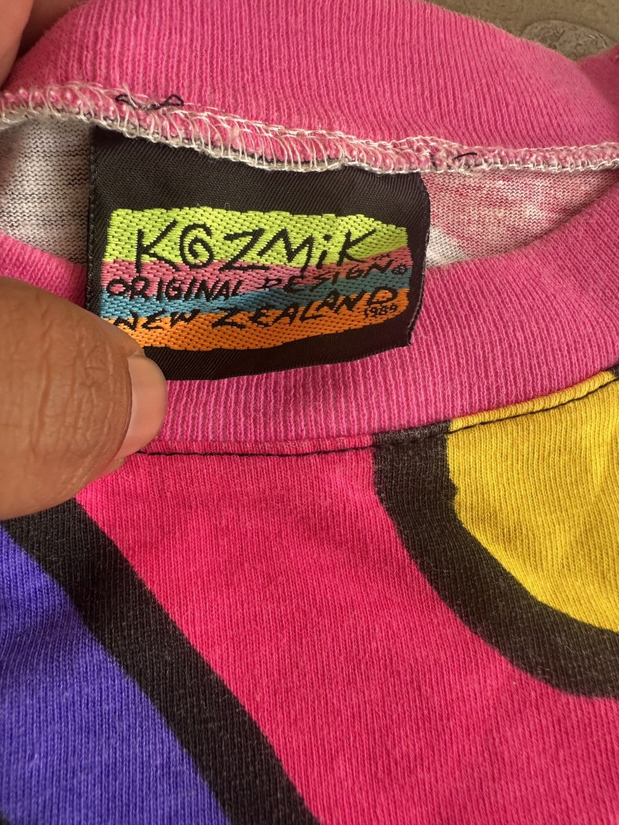 Vintage Vtg 90s Kozmik art tee multicolour Size US L / EU 52-54 / 3 - 3 Thumbnail
