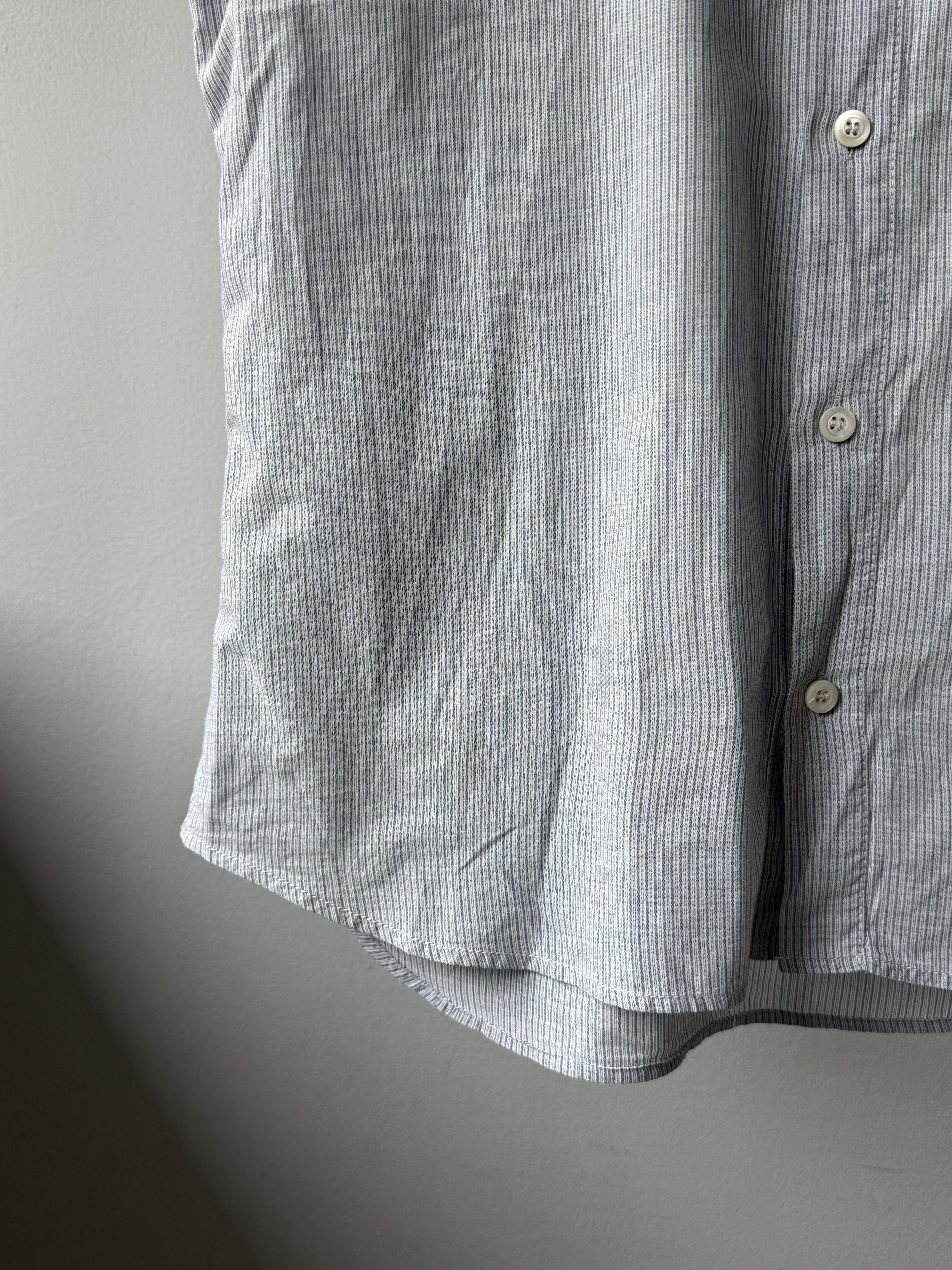 Prada Prada Casual Striped Cotton Short Sleeve Tab Pocket Shirt Size US M / EU 48-50 / 2 - 9 Thumbnail