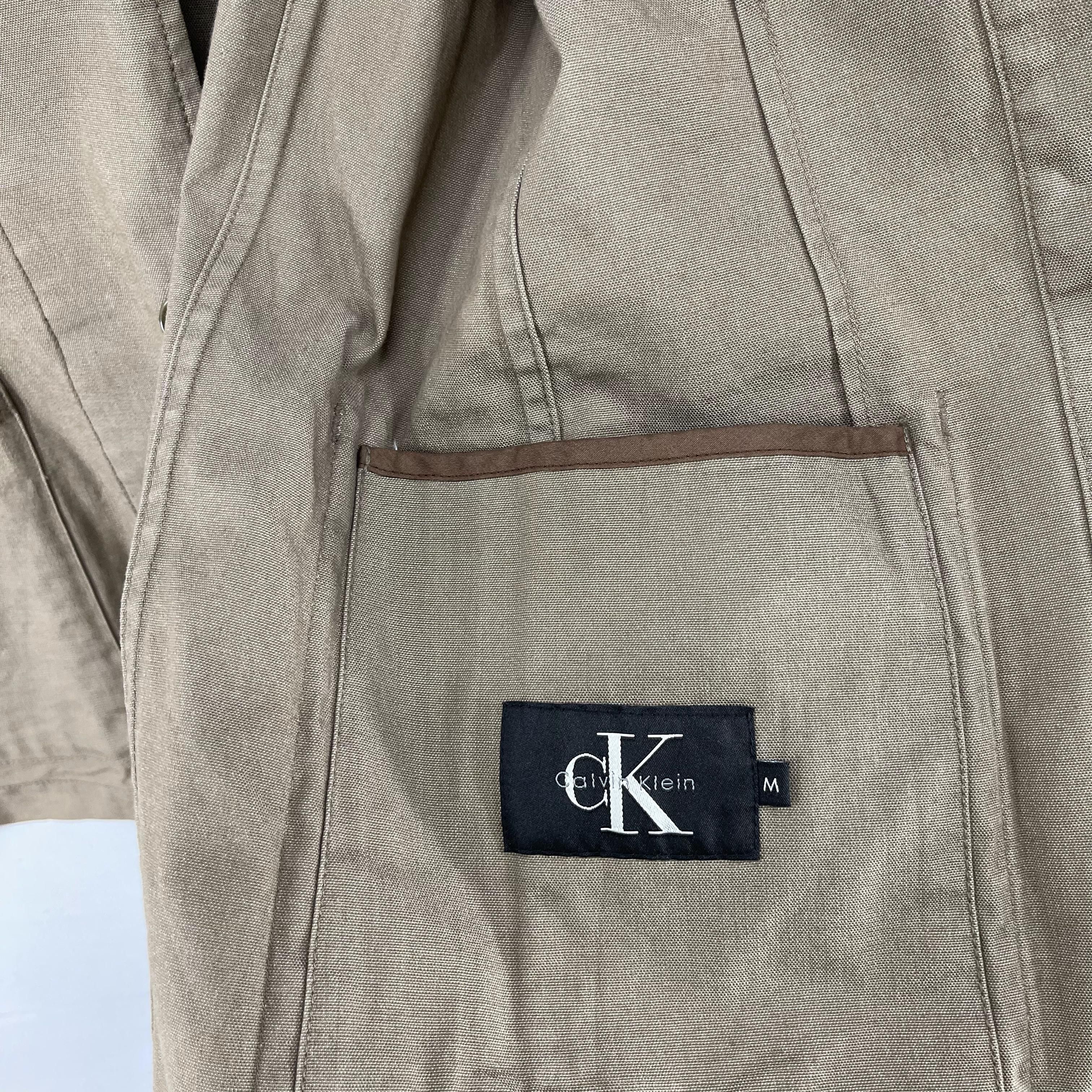 Calvin Klein × Vintage Vintage CALVIN KLEIN Workers Denim Coat Button Up Size US M / EU 48-50 / 2 - 5 Thumbnail