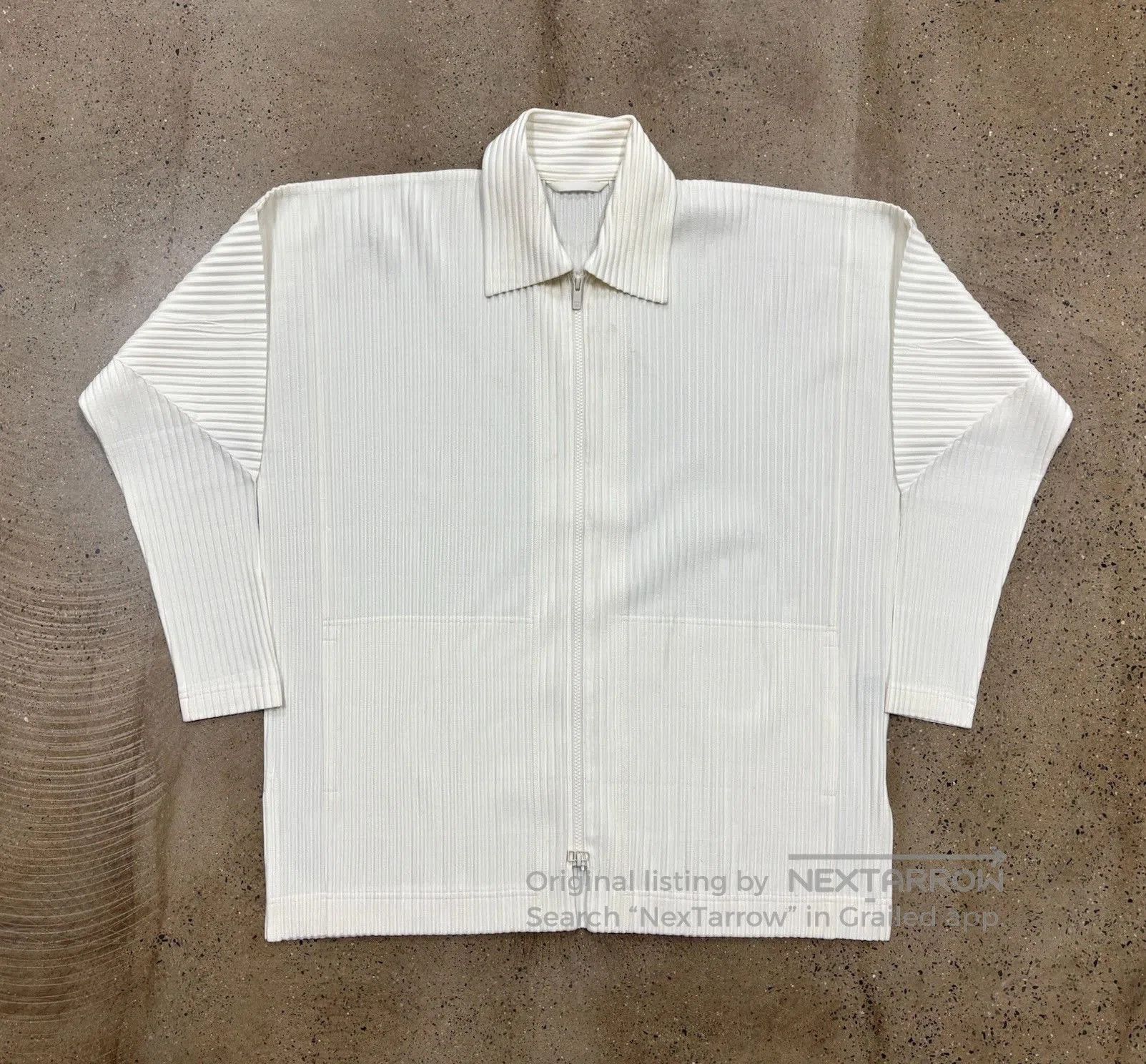 Pleats Please Issey Miyake Issey Miyake Pleated Zip Jacket. Size M / US 6-8 / IT 42-44 - 1 Thumbnail