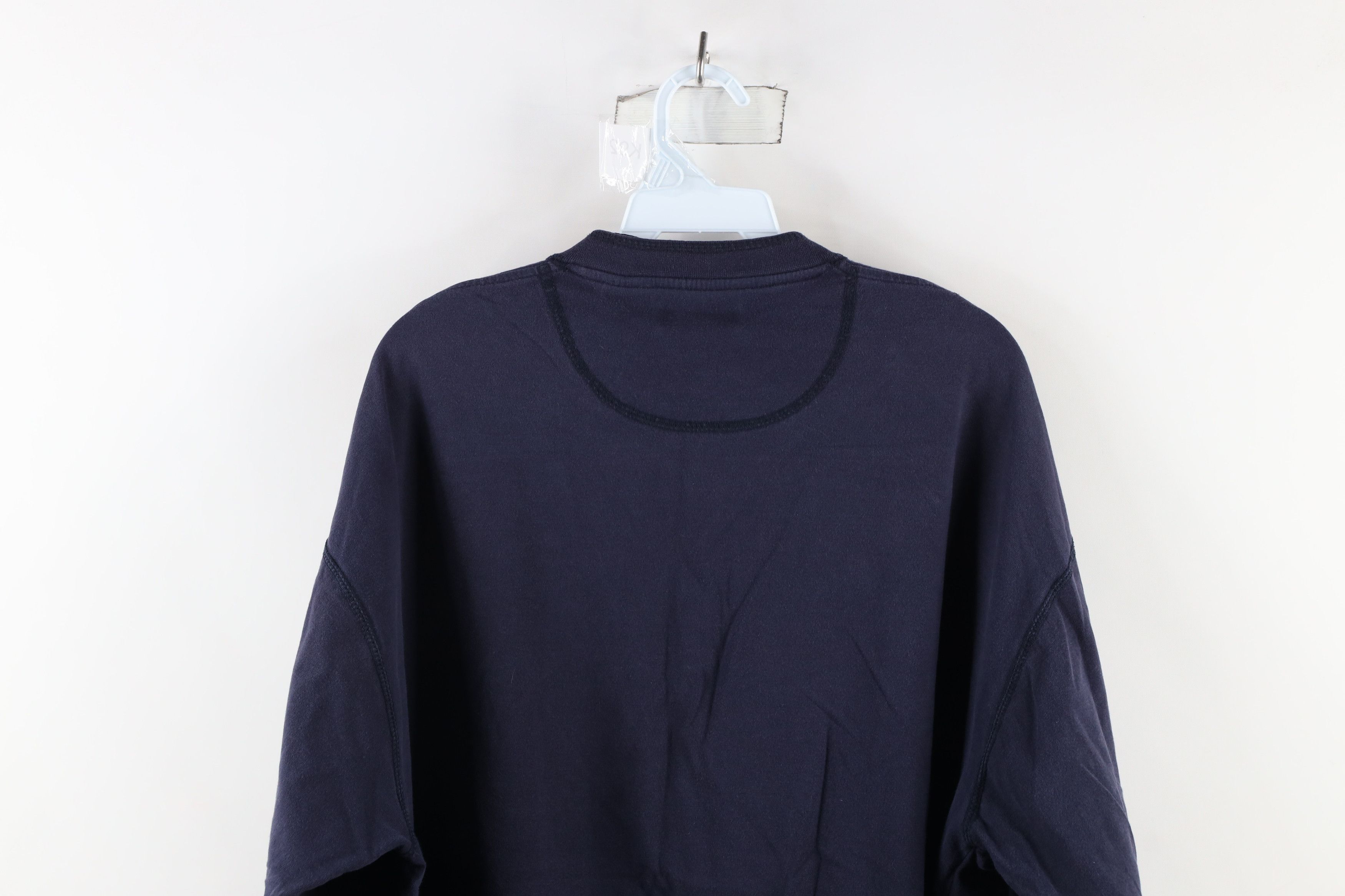 Vintage Vintage 90s Streetwear Long Sleeve Henley T-Shirt Blue Size US XL / EU 56 / 4 - 10 Thumbnail