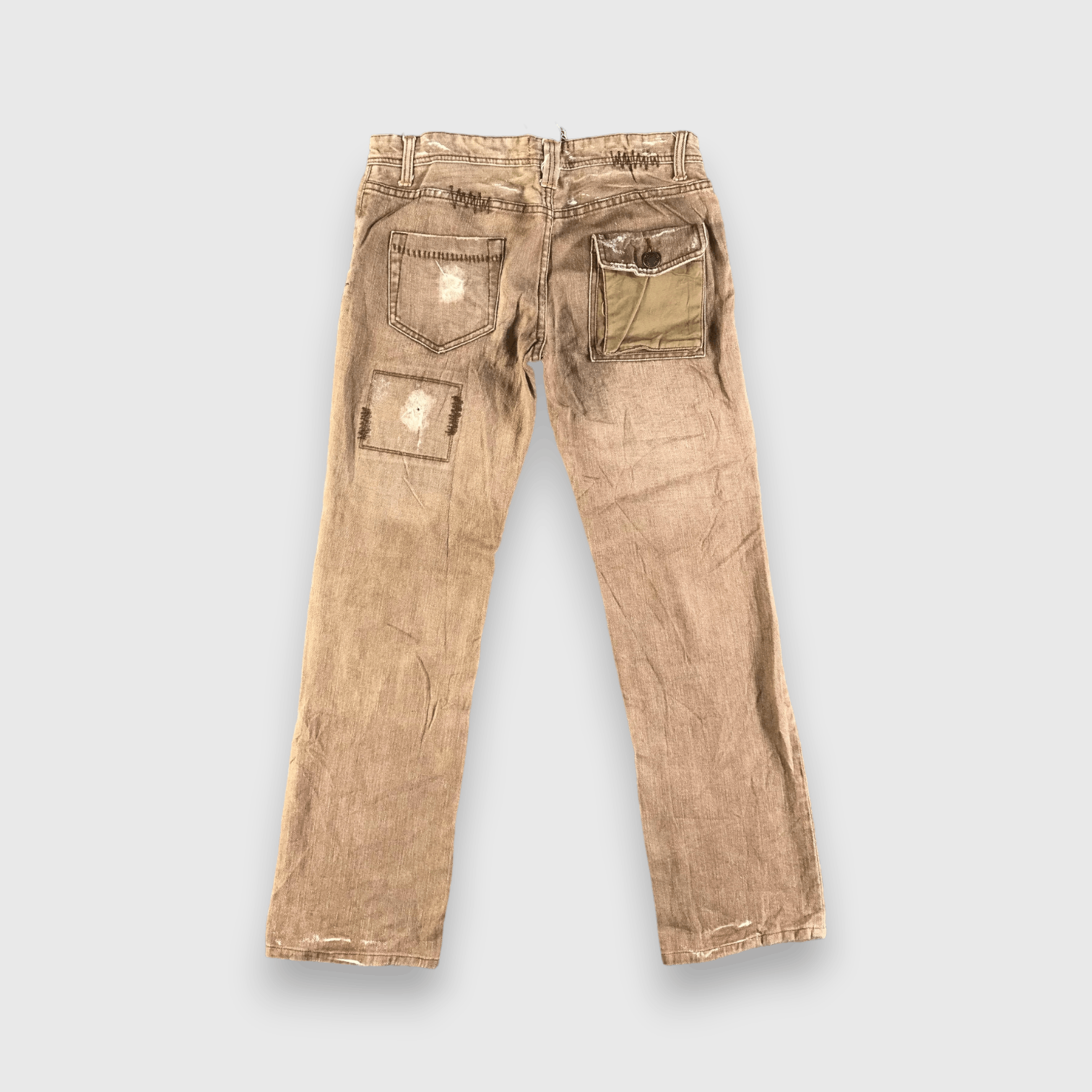 Japanese Brand × Vintage Vintage Japan Patchwork Jeans-J3879 Size US 32 / EU 48 - 2 Thumbnail