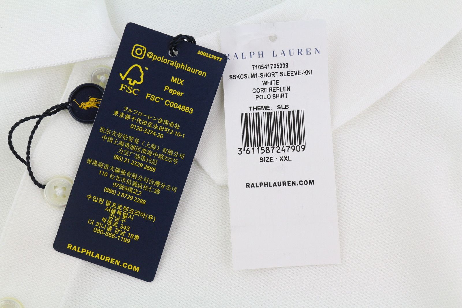 Polo Ralph Lauren SLIM FIT 2XL Short Sleeve Polo Stretch T-Shirt 84506 Size US XXL / EU 58 / 5 - 7 Thumbnail