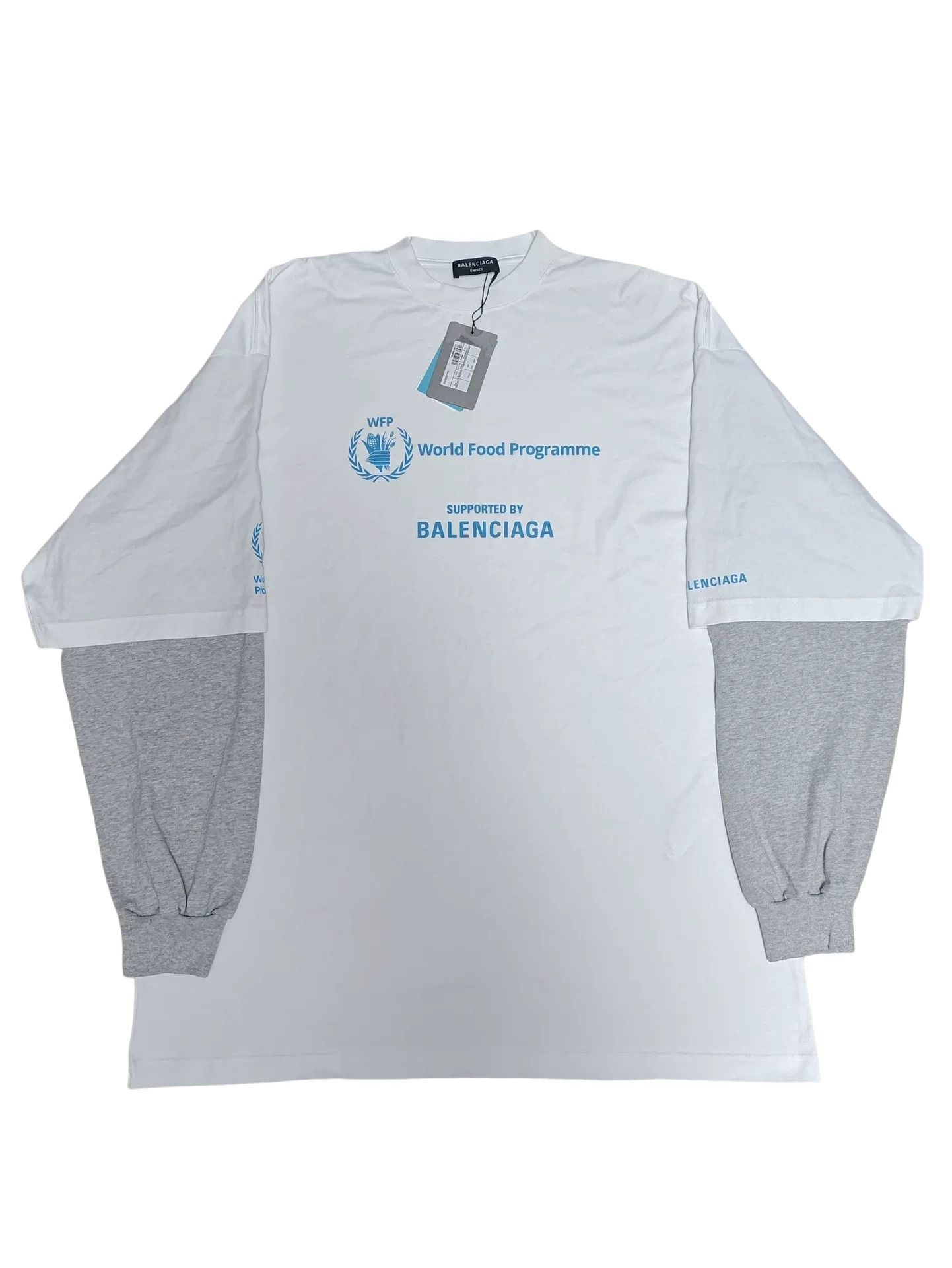 Balenciaga Balenciaga WFP Double Layer Long Sleeve T-Shirt Size 3 Size US L / EU 52-54 / 3 - 1 Thumbnail