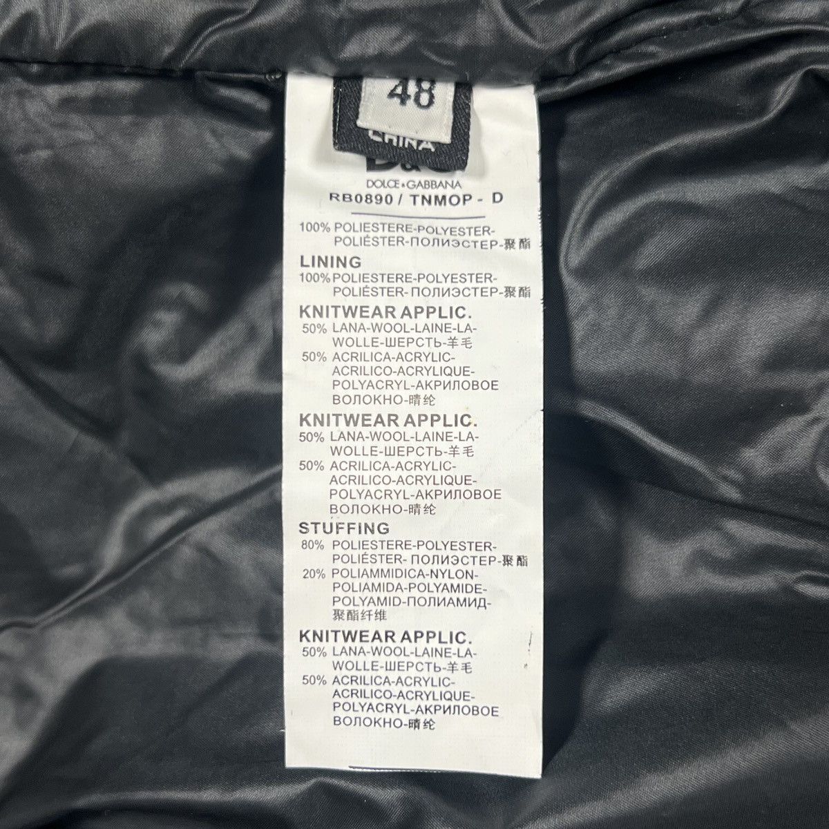Dolce & Gabbana |[ 2000’s Dolce & Gabbana Light Puffer Jacket ]| Size US M / EU 48-50 / 2 - 9 Thumbnail