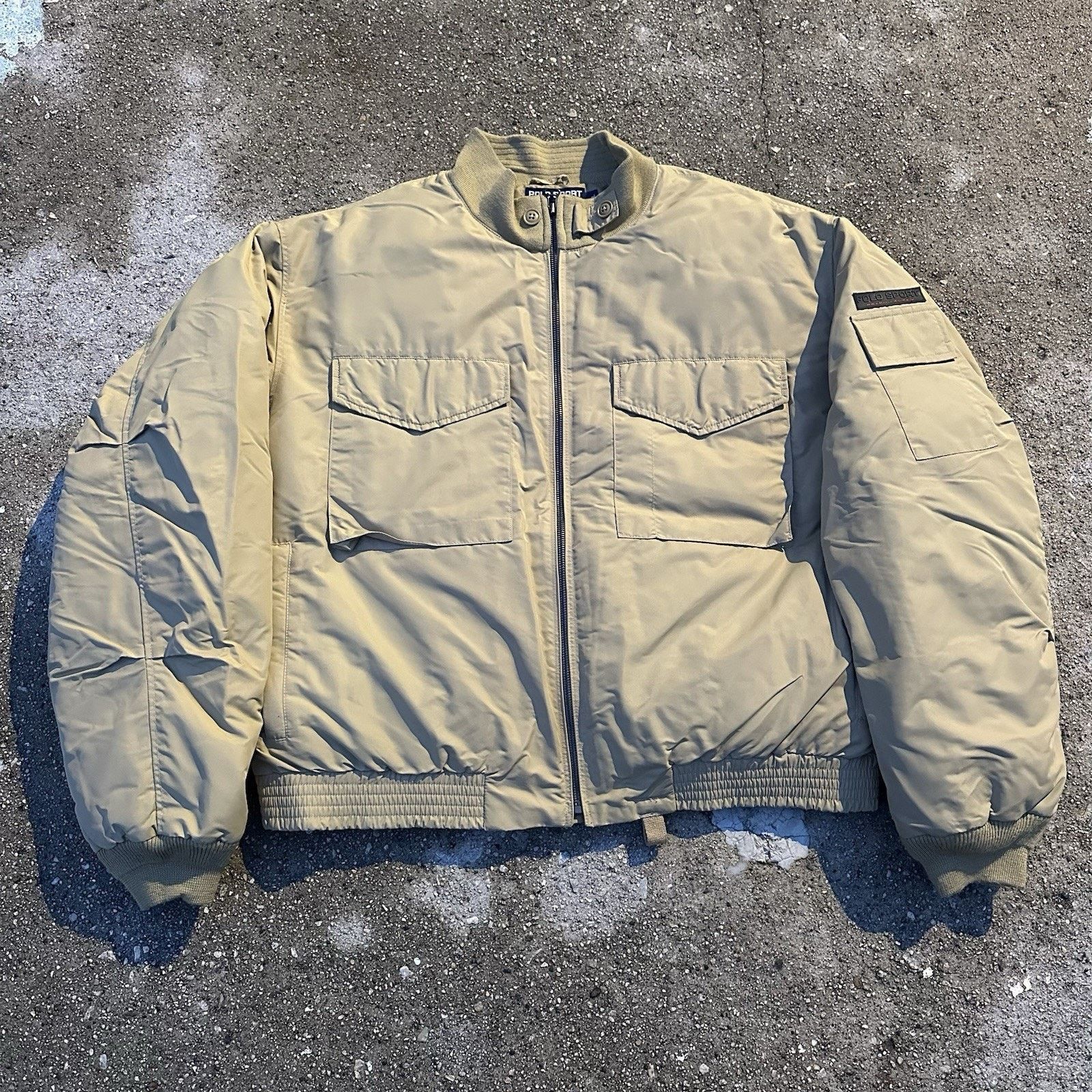Polo Ralph Lauren × Vintage Vintage 90s Polo Sport Ralph Lauren Bomber Puffer Jacket Size US XL / EU 56 / 4 - 1 Thumbnail