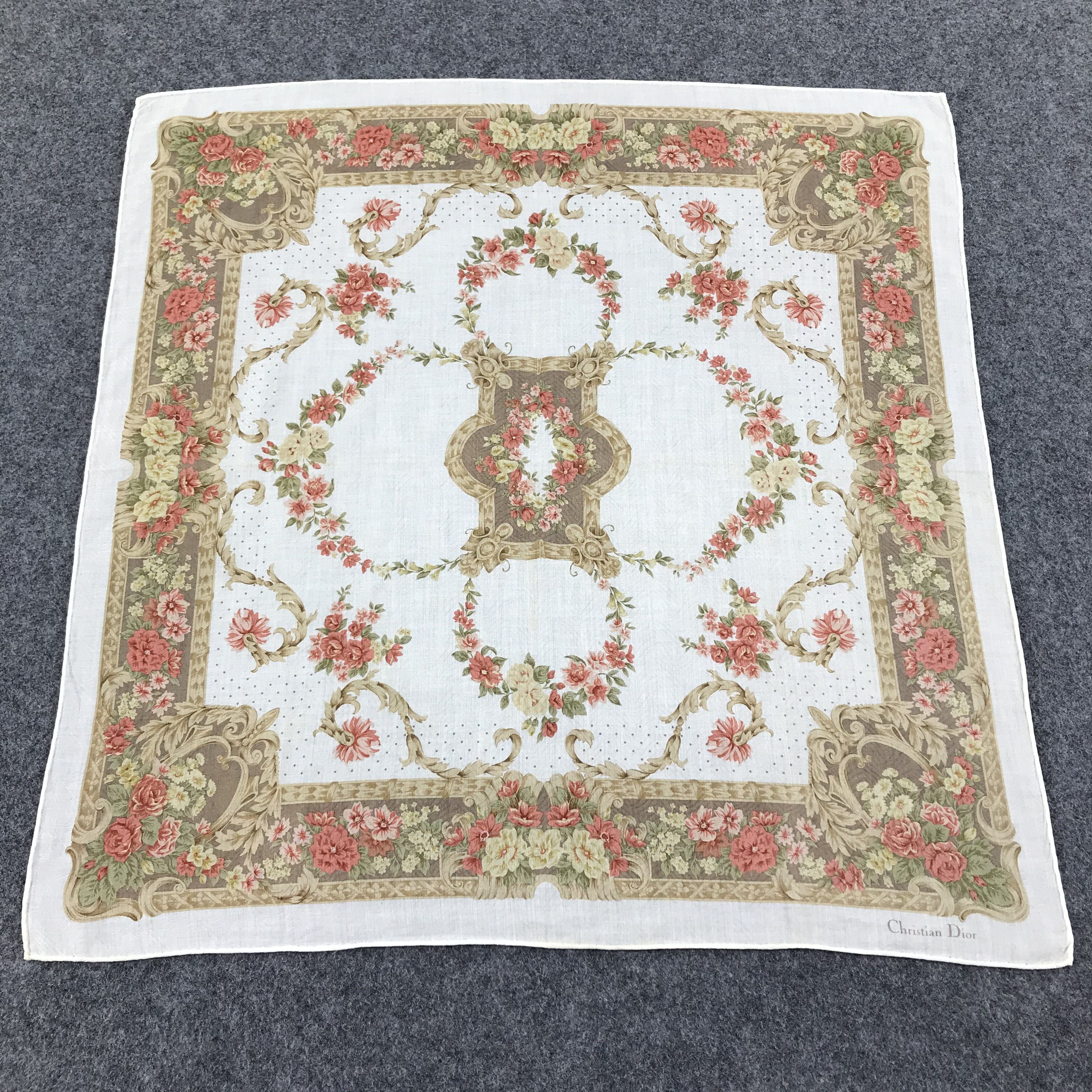 Christian Dior Monsieur Christian Dior Handkerchief Neckerchief Bandana H362 Size ONE SIZE - 1 Thumbnail