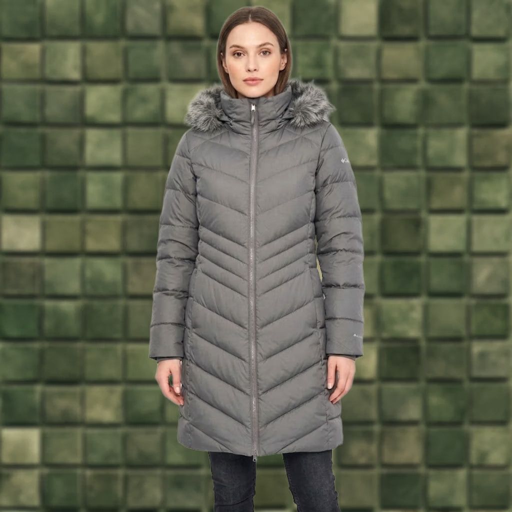 Vintage Columbia Lay D Down II Mid Jacket Womens 2X Graphite Gray Long Puffer Parka Coat Size XXL / US 16-18 / IT 52-54 - 1 Thumbnail