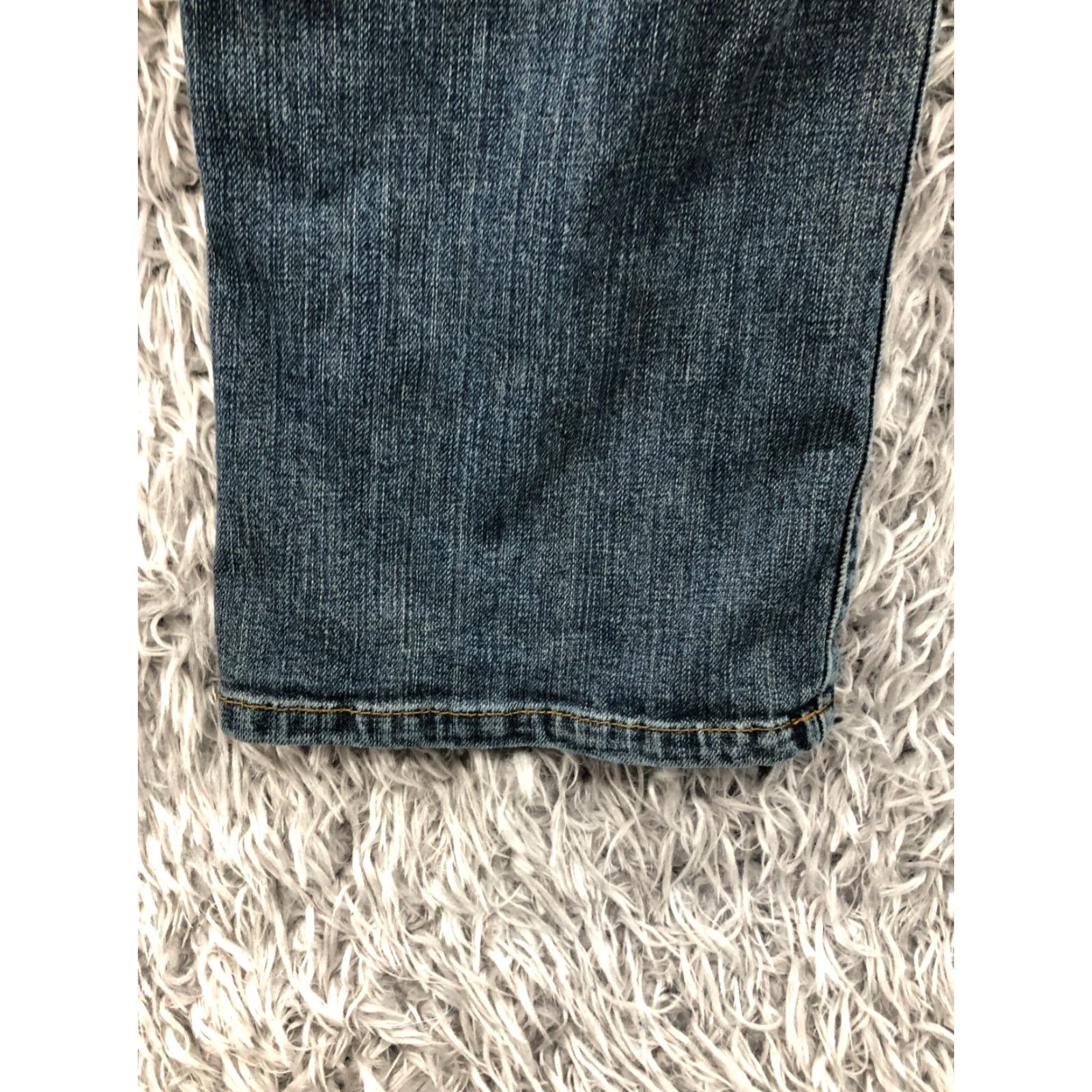 CO Liz & Co Jeans 12P Petite Womens Medium Wash Blue Stretch Cropped Regular Fit 5-Pocket Denim Casual Pants Womens Size 34" / US 12 / IT 48 - 7 Thumbnail