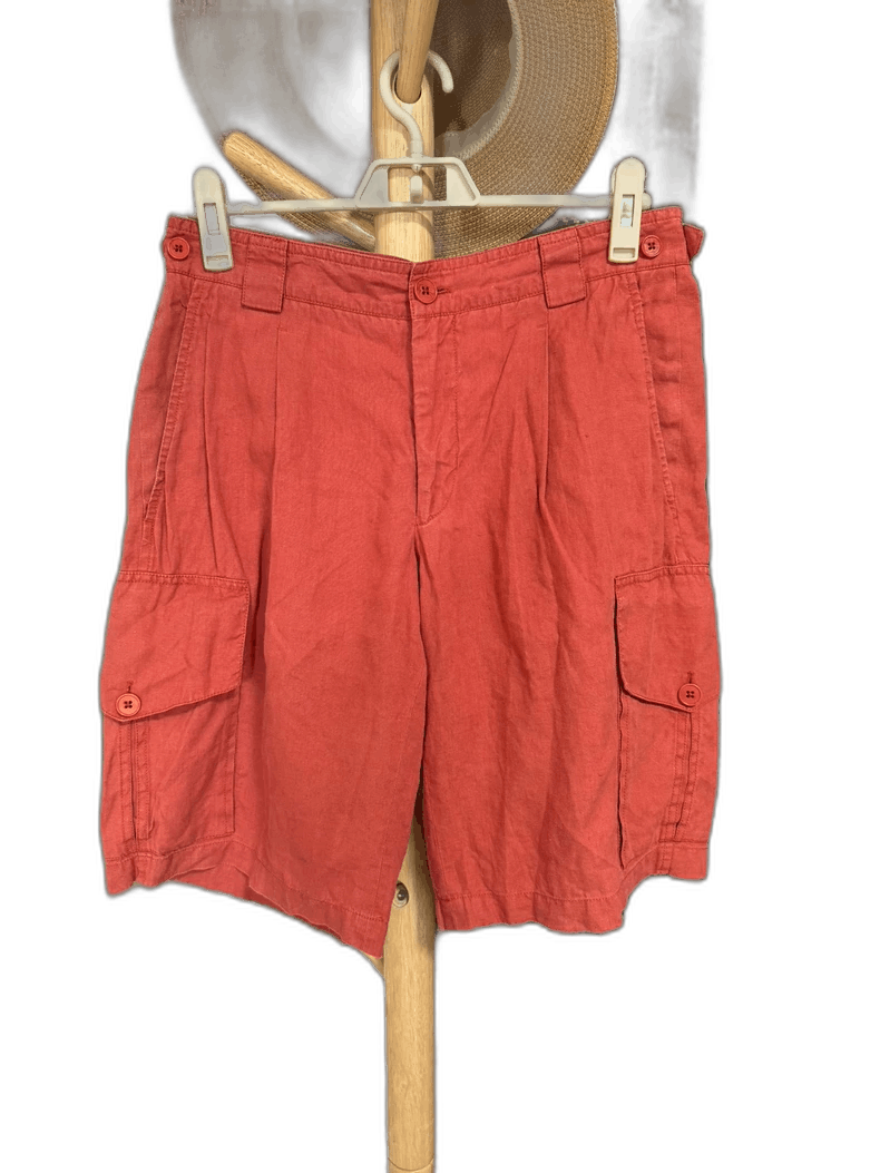 Hermes Hermes Linen Shorts in Classic Orange Color Size US 38 / EU 54 - 1 Thumbnail