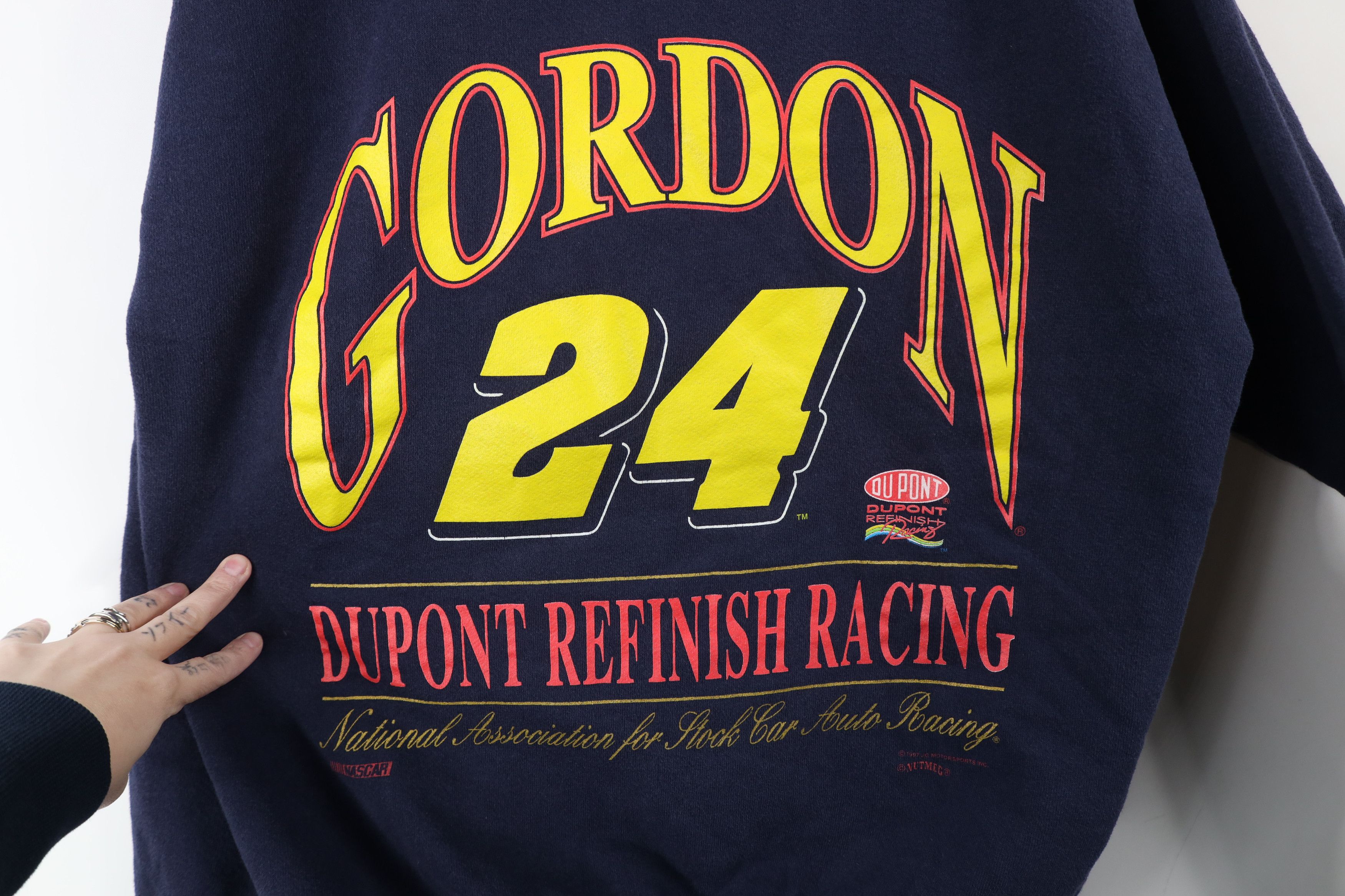 Vintage Vintage 90s Nascar Spell Jeff Gordon Racing Sweatshirt USA Size US L / EU 52-54 / 3 - 4 Thumbnail