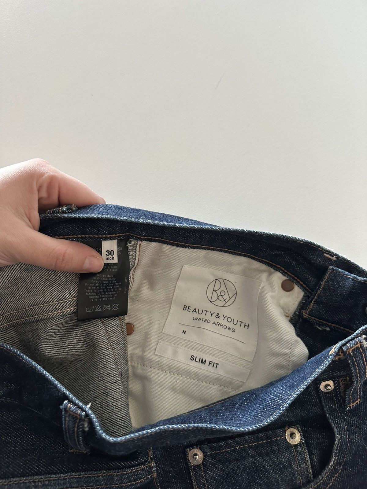 United Arrows Beauty & Youth United Arrows Selvedge Slim Fit Japan Jeans Size US 30 / EU 46 - 6 Thumbnail