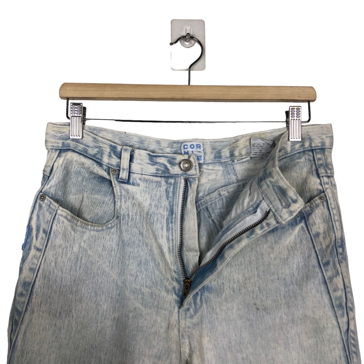Blue Blue Japan 🔥90’s Acid Wash Distressed Denim Jeans Corni-Che Kapital Size US 30 / EU 46 - 10 Thumbnail