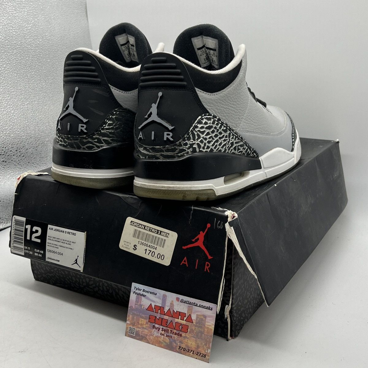 Air Jordan 3 Wolf Grey