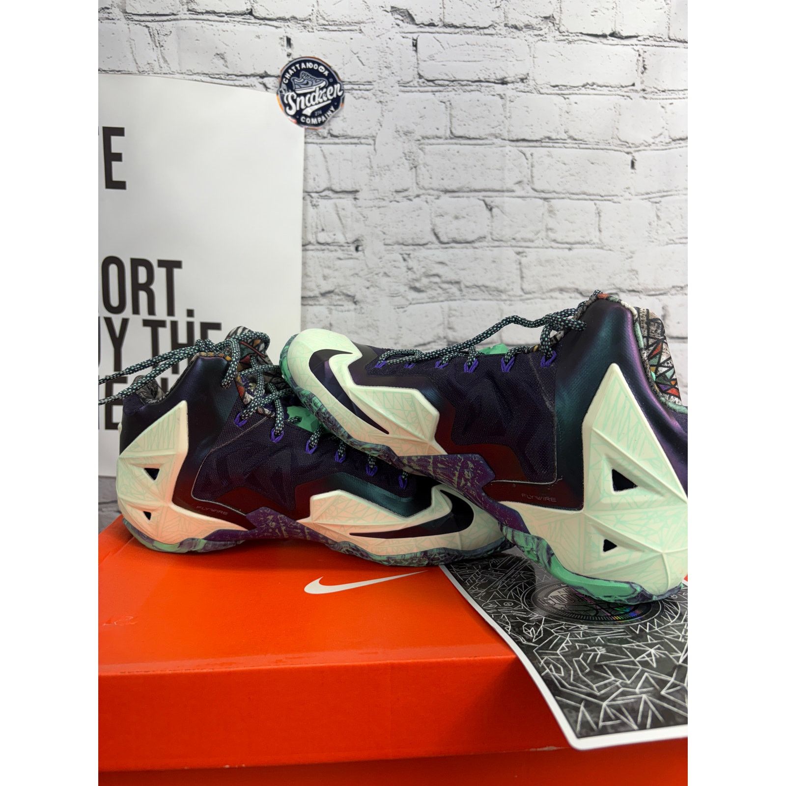 Nike Nike LeBron 11 All Star Gator King NoLA Gumbo Mens 10 Shoes Size US 10 / EU 43 - 8 Thumbnail