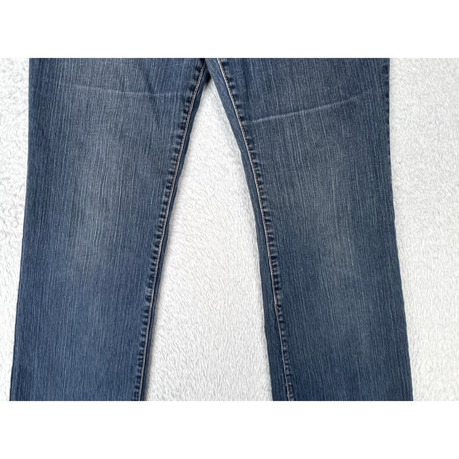 Calvin Klein Calvin Klein Jeans Womens 10 Blue Straight Leg Stretch Denim Embellished Pockets Jeans Size 32" / US 10 / IT 46 - 3 Thumbnail