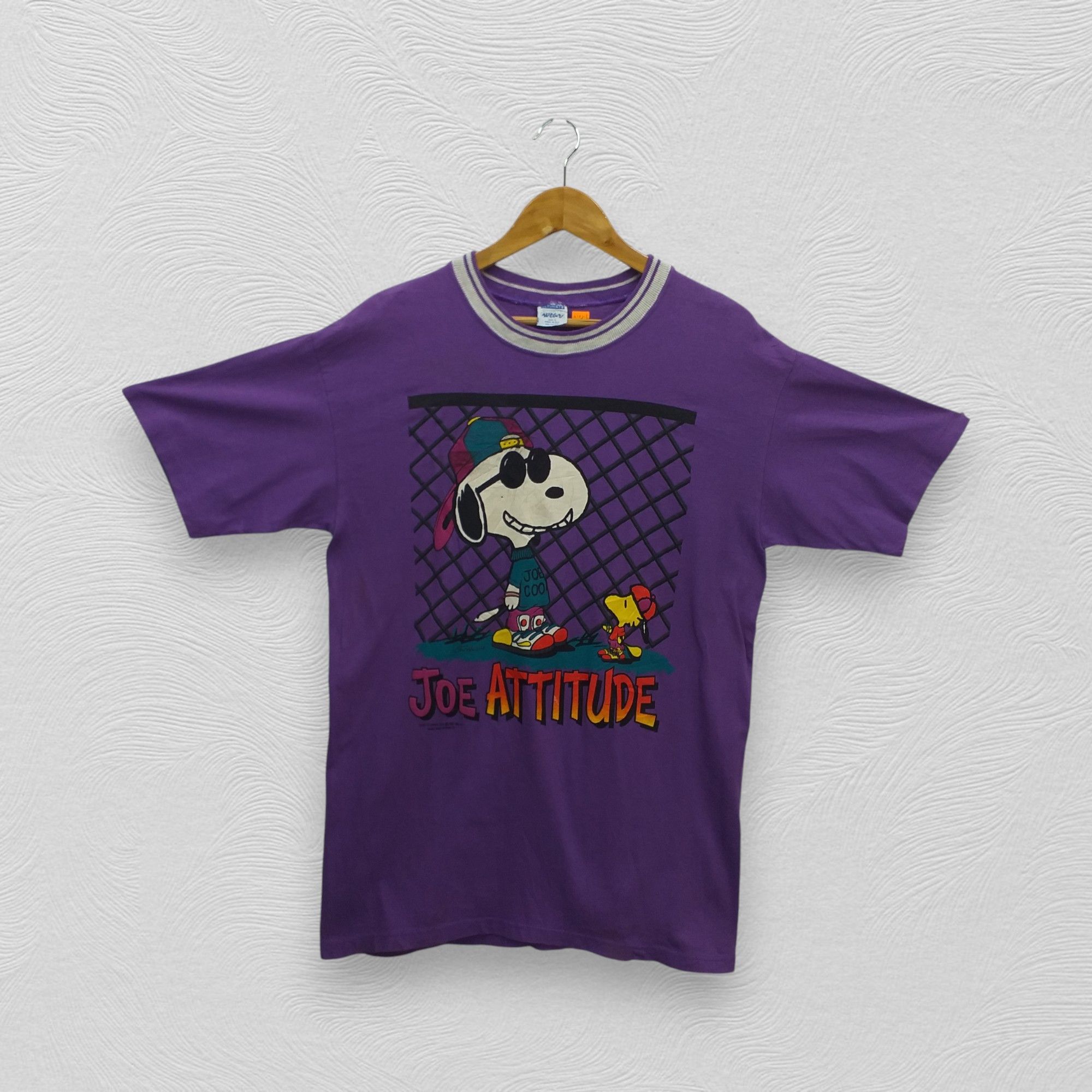 Cartoon Network Vintage Joe Attitude Peanuts Large Tee -E026 Size US L / EU 52-54 / 3 - 1 Thumbnail