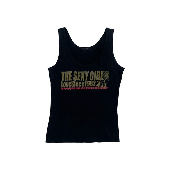 If Six Was Nine Black sexy woman ingni tank tops hysteric glamour