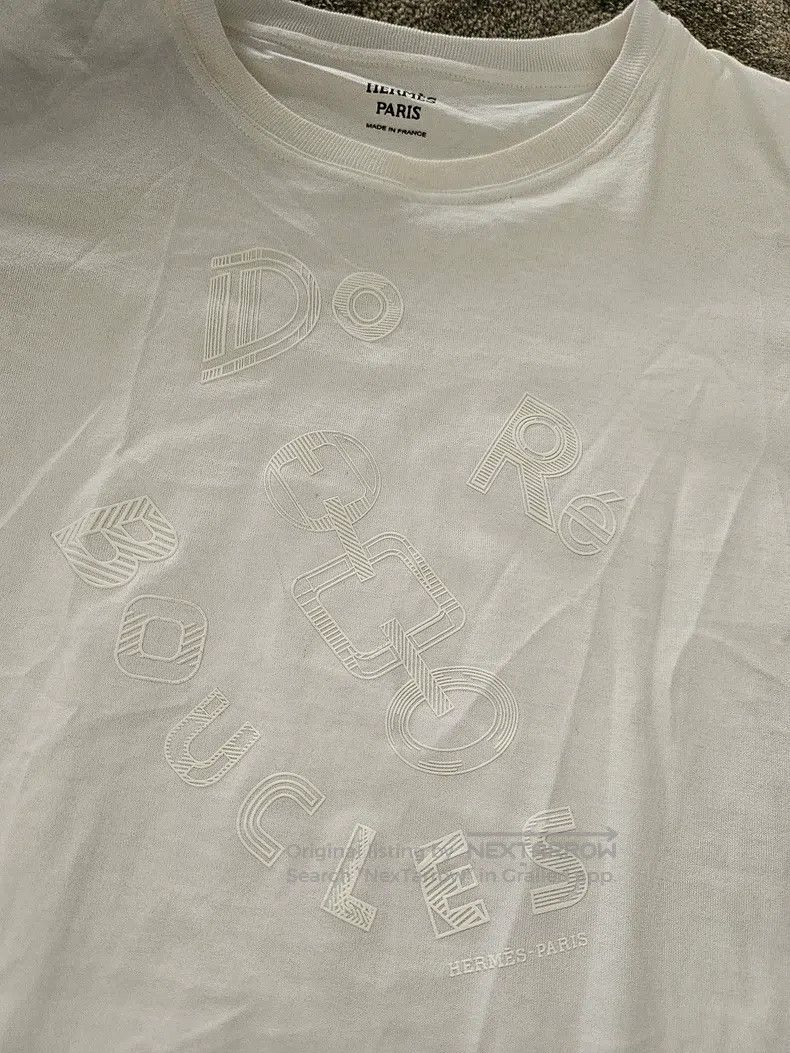 Hermes Hermes White T-shirt dress Size XS / US 0-2 / IT 36-38 - 2 Thumbnail
