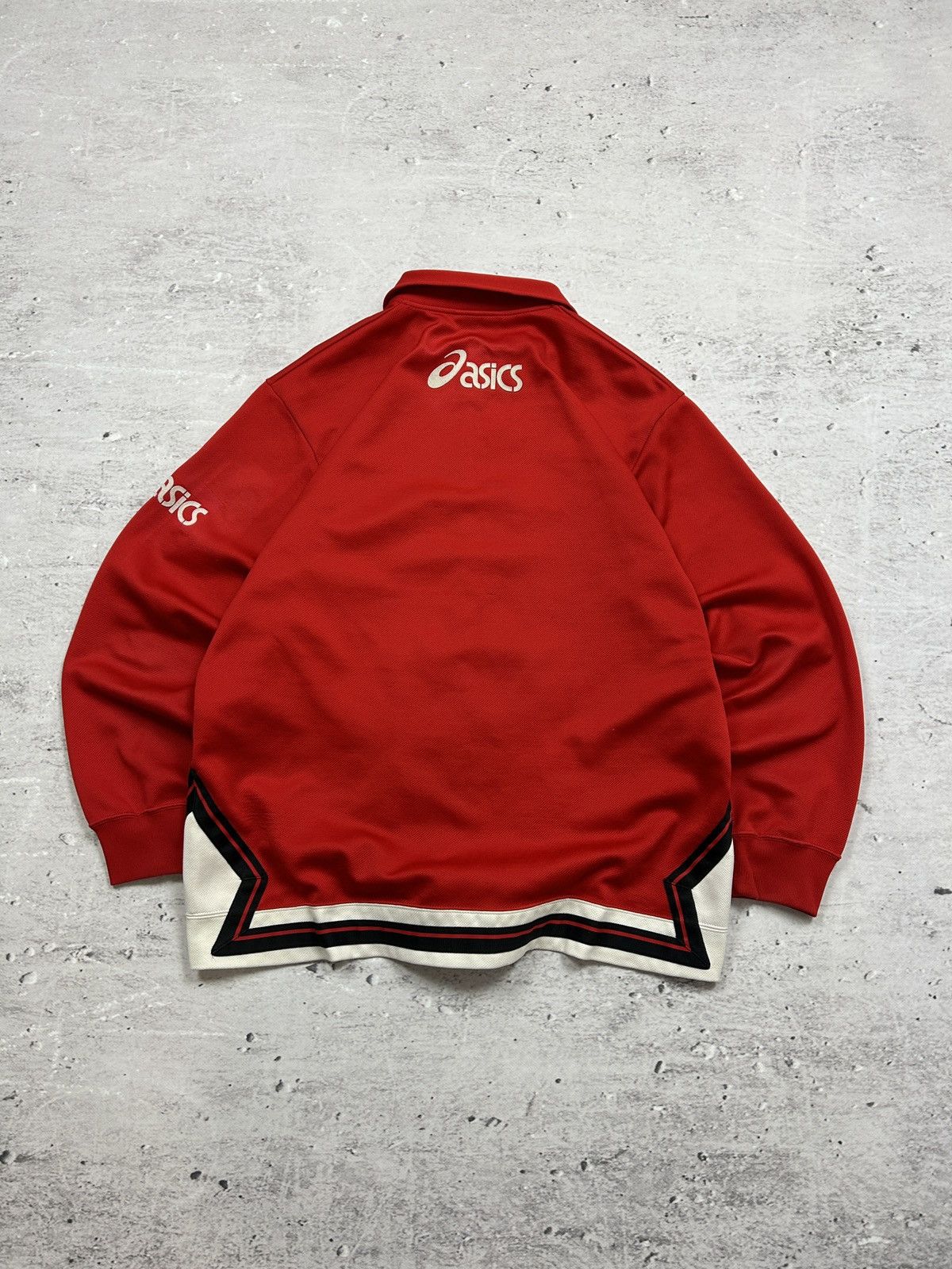 Asics × Japanese Brand × Vintage 🔥RARE VINTAGE ASICS MADE IN JAPAN RED BAGGY TRACK SUIT 80s🔥 Size US L / EU 52-54 / 3 - 12 Thumbnail