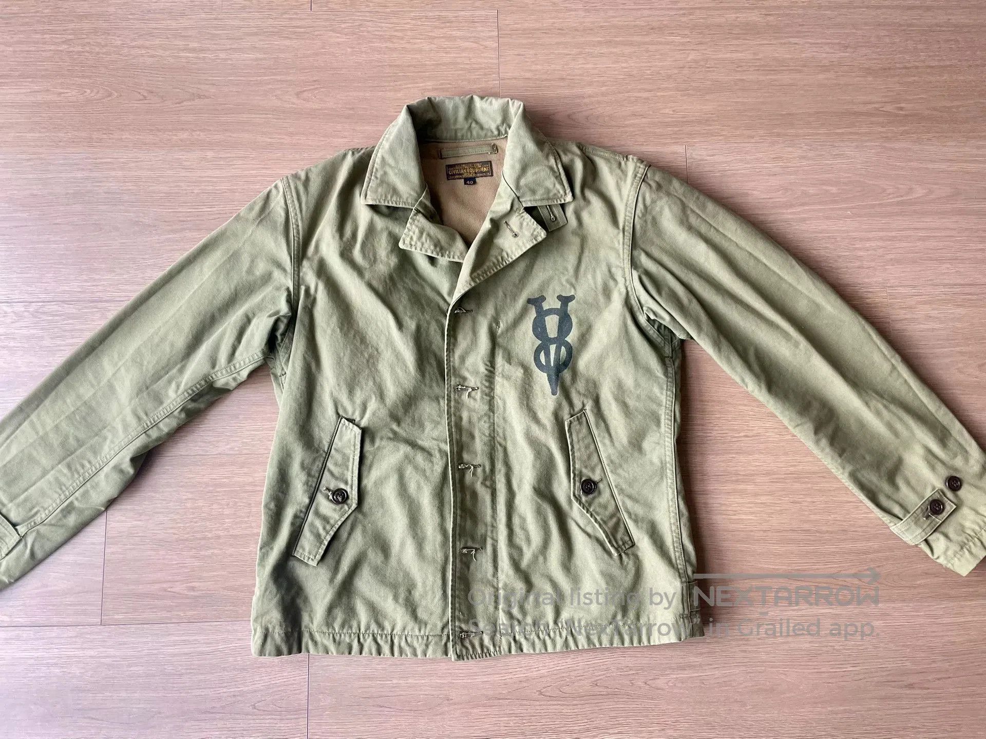 Freewheelers Freewheelers V8 150 MPH CLUB Military Jacket. Size US M / EU 48-50 / 2 - 2 Thumbnail