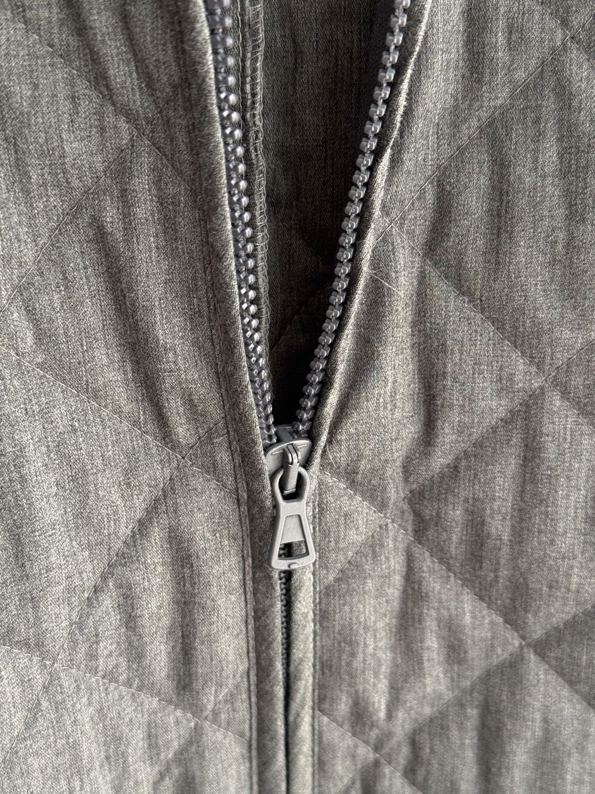 Vintage Vintage Oska Grey Wool Luxury Double Zip Quilted Jacket Size S / US 4 / IT 40 - 7 Thumbnail
