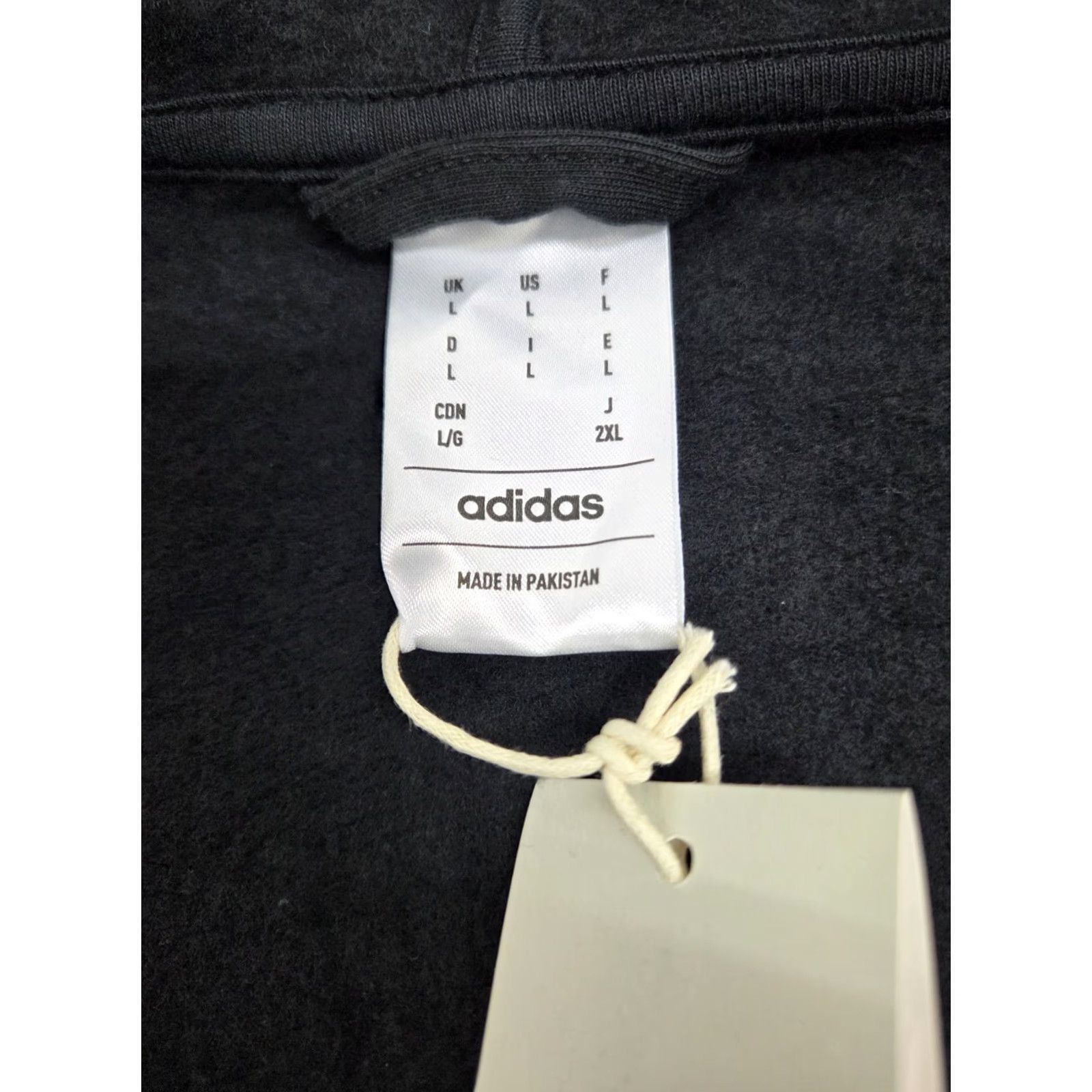 Adidas adidas Mens 3 Stripe Full Zip Hoodie Jacket Black Size L Size US L / EU 52-54 / 3 - 6 Thumbnail