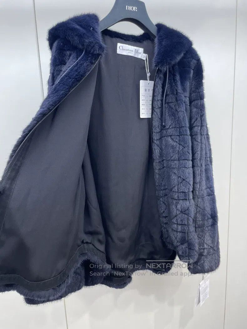 Dior Dior Rattan plaid mink fur hooded fur coat Size XXS / US 00 / IT 34 - 6 Thumbnail