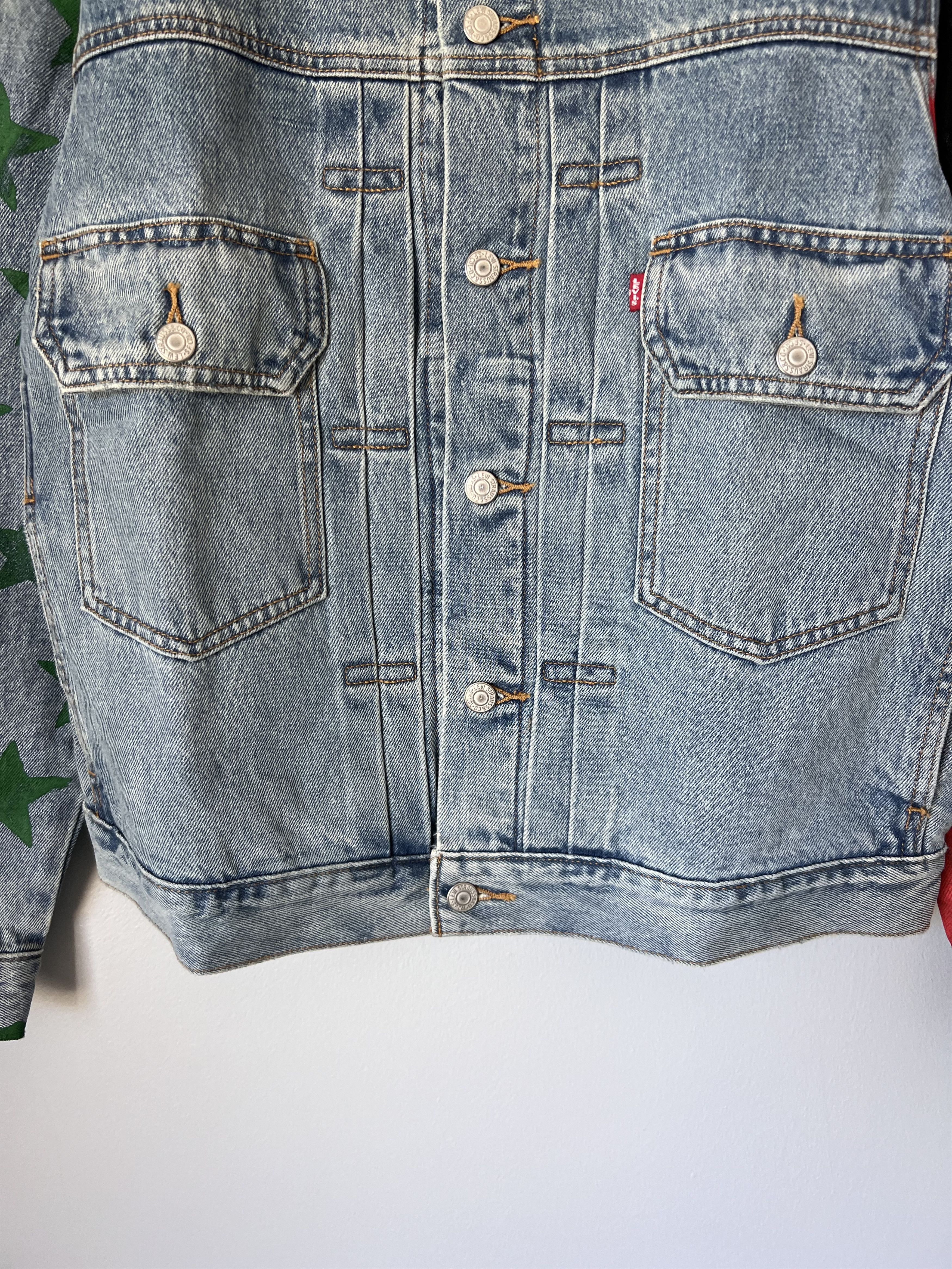 Cactus Plant Flea Market × DENIM TEARS × Levi's Denim Tears CPFM Levi's 4th of July Denim Jacket Size US XL / EU 56 / 4 - 3 Thumbnail