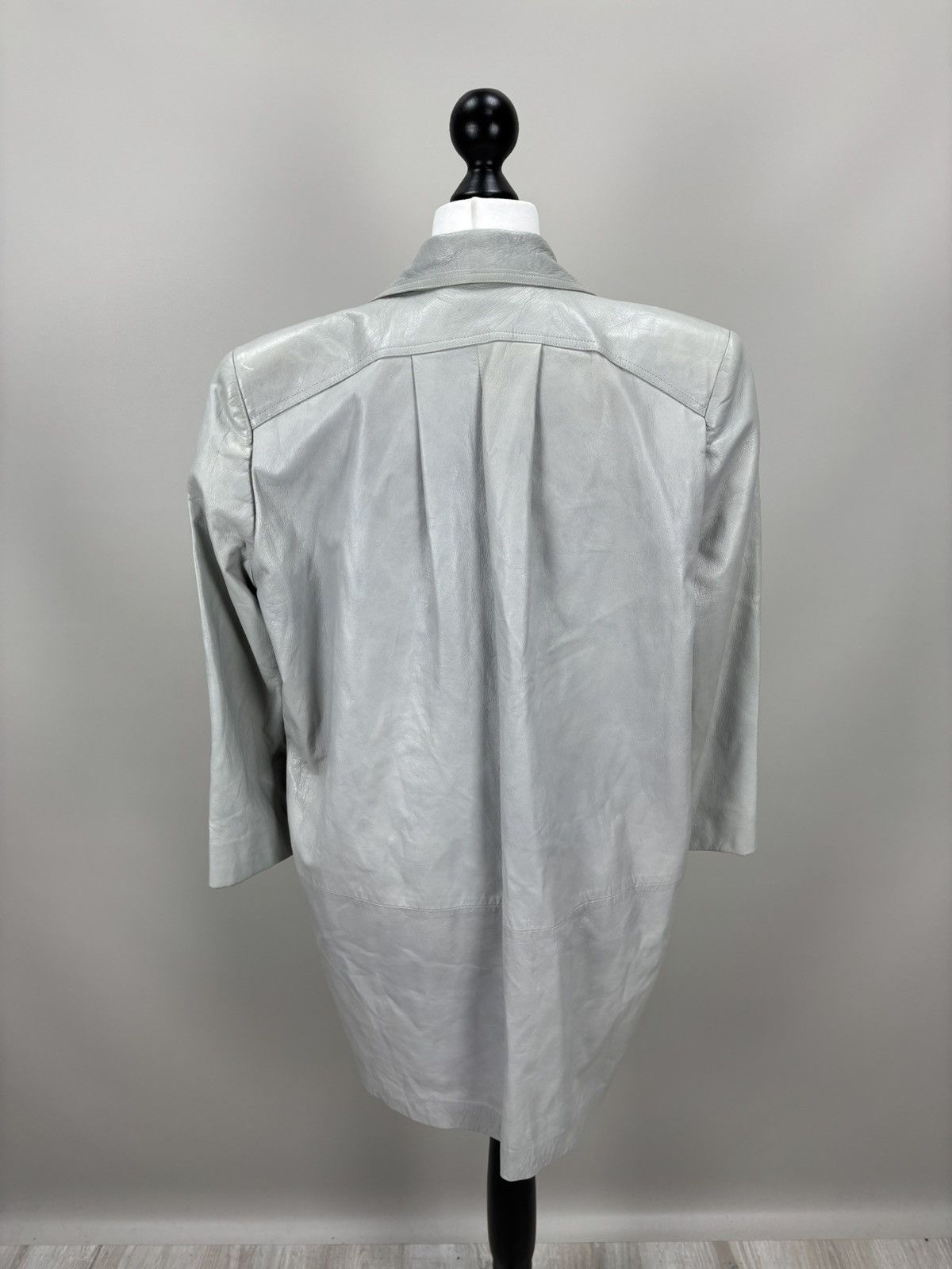 Valentino Womens vintage leather coat jacket Mario Valentino Size L/XL Size L / US 10 / IT 46 - 9 Thumbnail