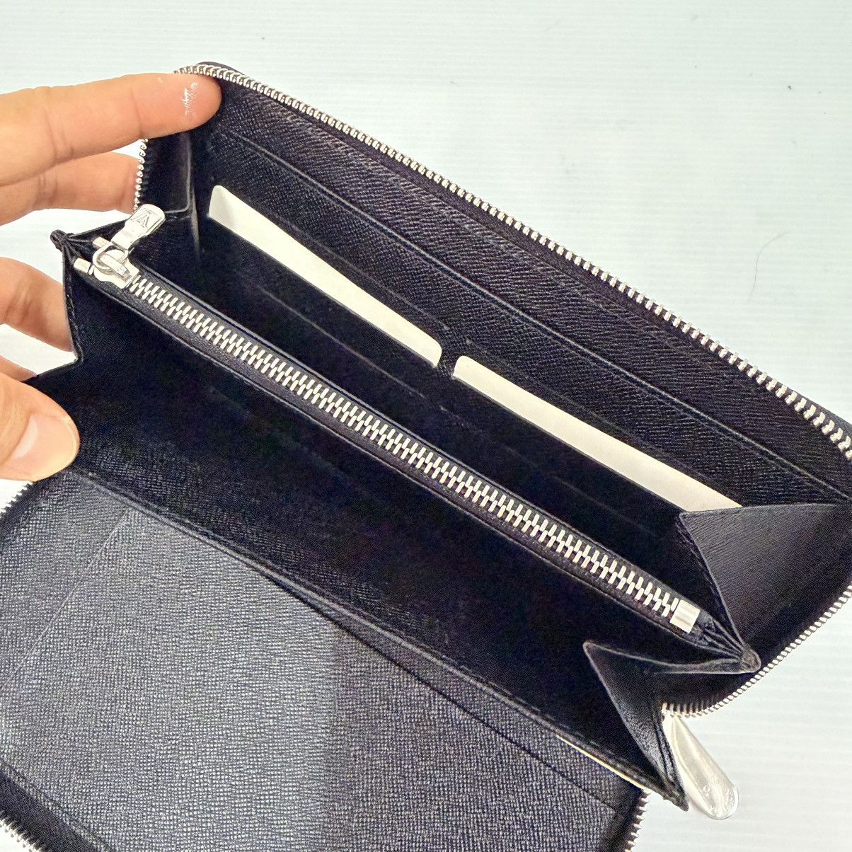 Louis Vuitton LOUIS VUITTON Damier Graphite Canvas Zippy Organizer Wallet Size ONE SIZE - 8 Thumbnail