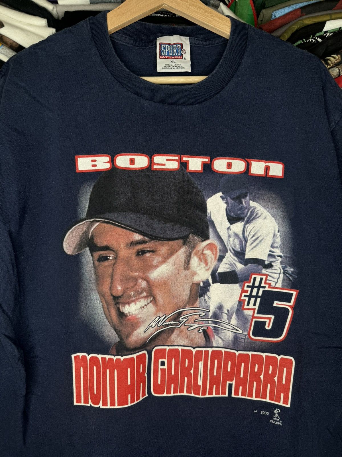 MLB × Vintage Vintage 02 Nomar Garciparra Boston Red Sox Sport Attack Tee Size US XL / EU 56 / 4 - 2 Thumbnail
