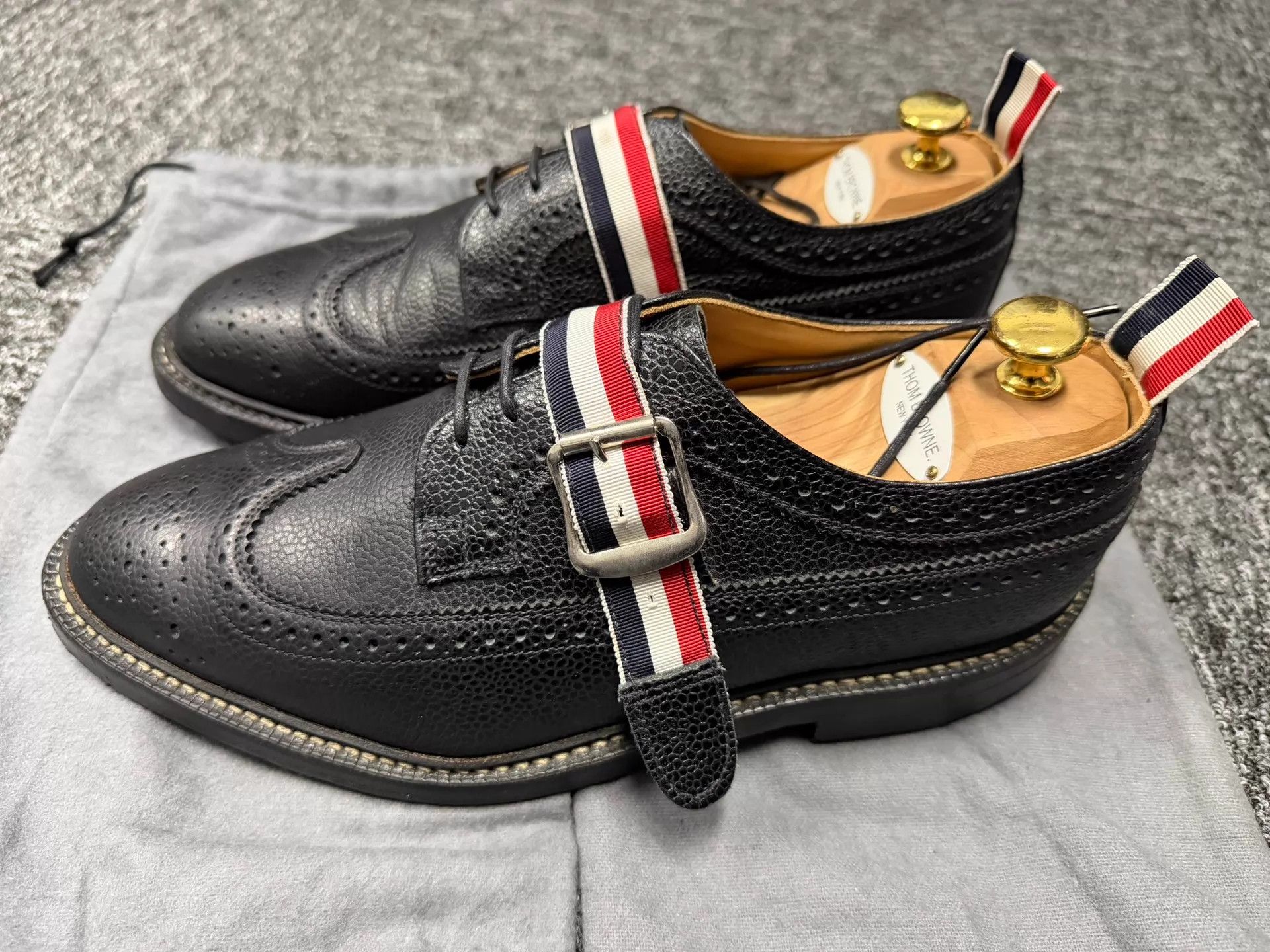 Thom Browne Thom Browne Men's Monk Strap Brogue Rubber Sole Size US 9 / EU 42 - 2 Thumbnail