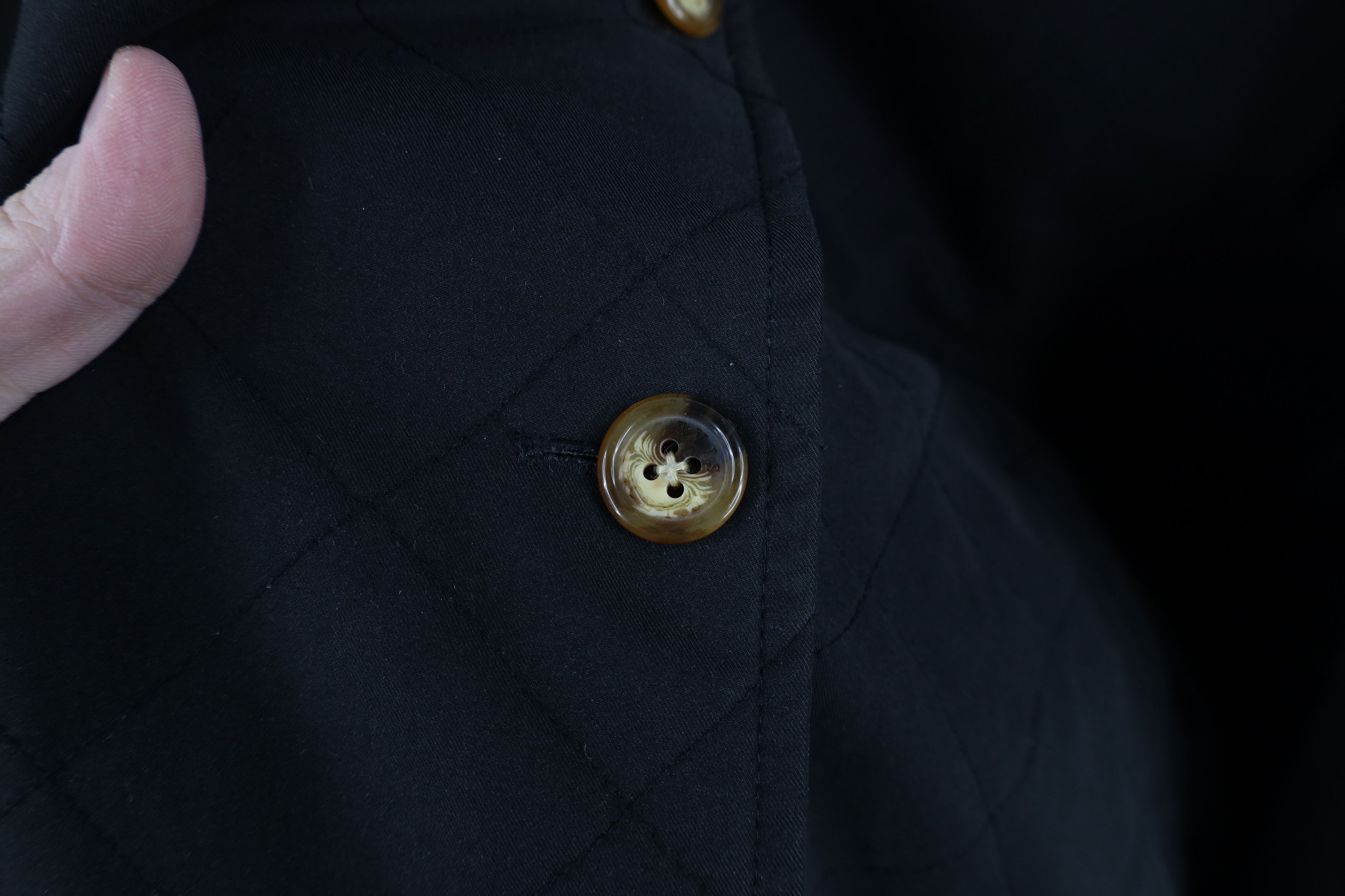 Orvis × Vintage Vintage Orvis Faded Blank Quilted Full Button Jacket Black Size L / US 10 / IT 46 - 5 Thumbnail