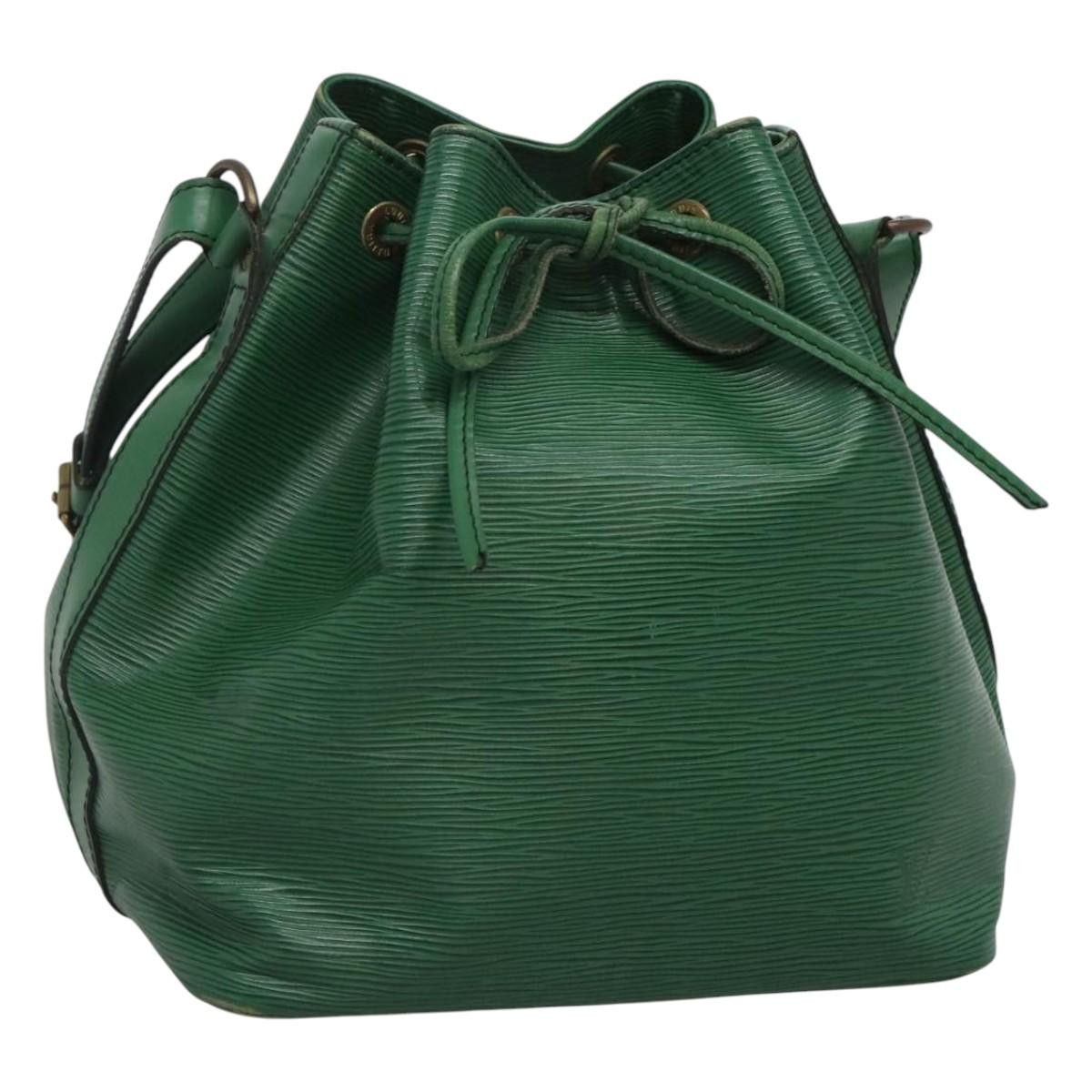 Louis Vuitton Epi Petit Noe Shoulder Bag Green M44104 Lv Auth 120594, Women's