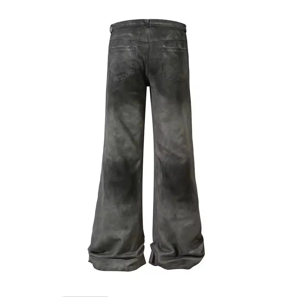 Japanese Brand Washed Pleated High Street Straight Loose Jeans Pants Size US 30 / EU 46 - 2 Thumbnail