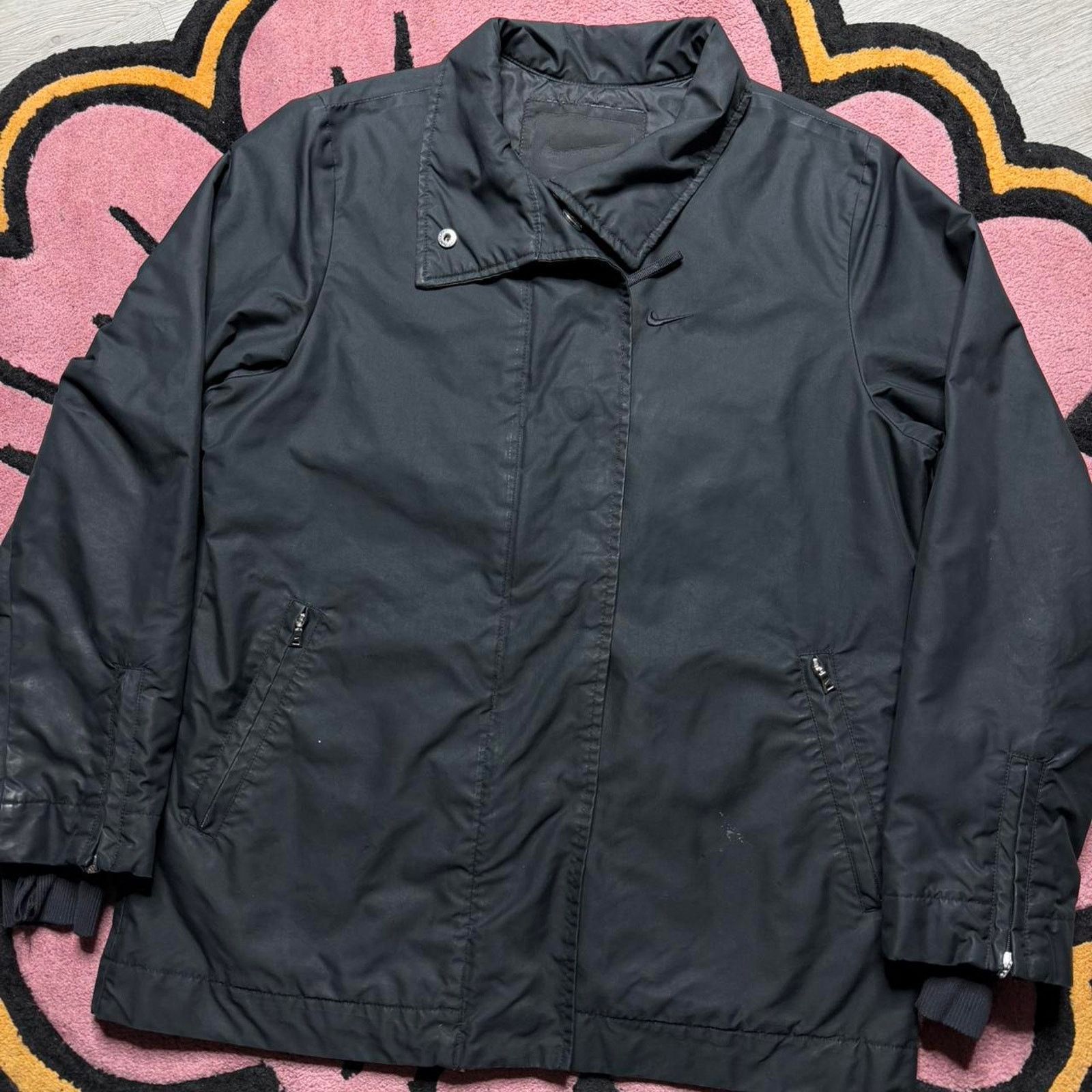 Nike × Vintage Vintage Y2K Nike Tonal Embroidered Logo Coaches Jacket Small Size S / US 4 / IT 40 - 2 Thumbnail