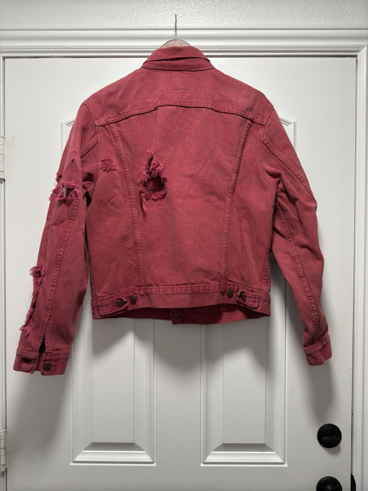 Levi's Dyed Distressed Type 3 Denim Jacket Size US M / EU 48-50 / 2 - 2 Thumbnail