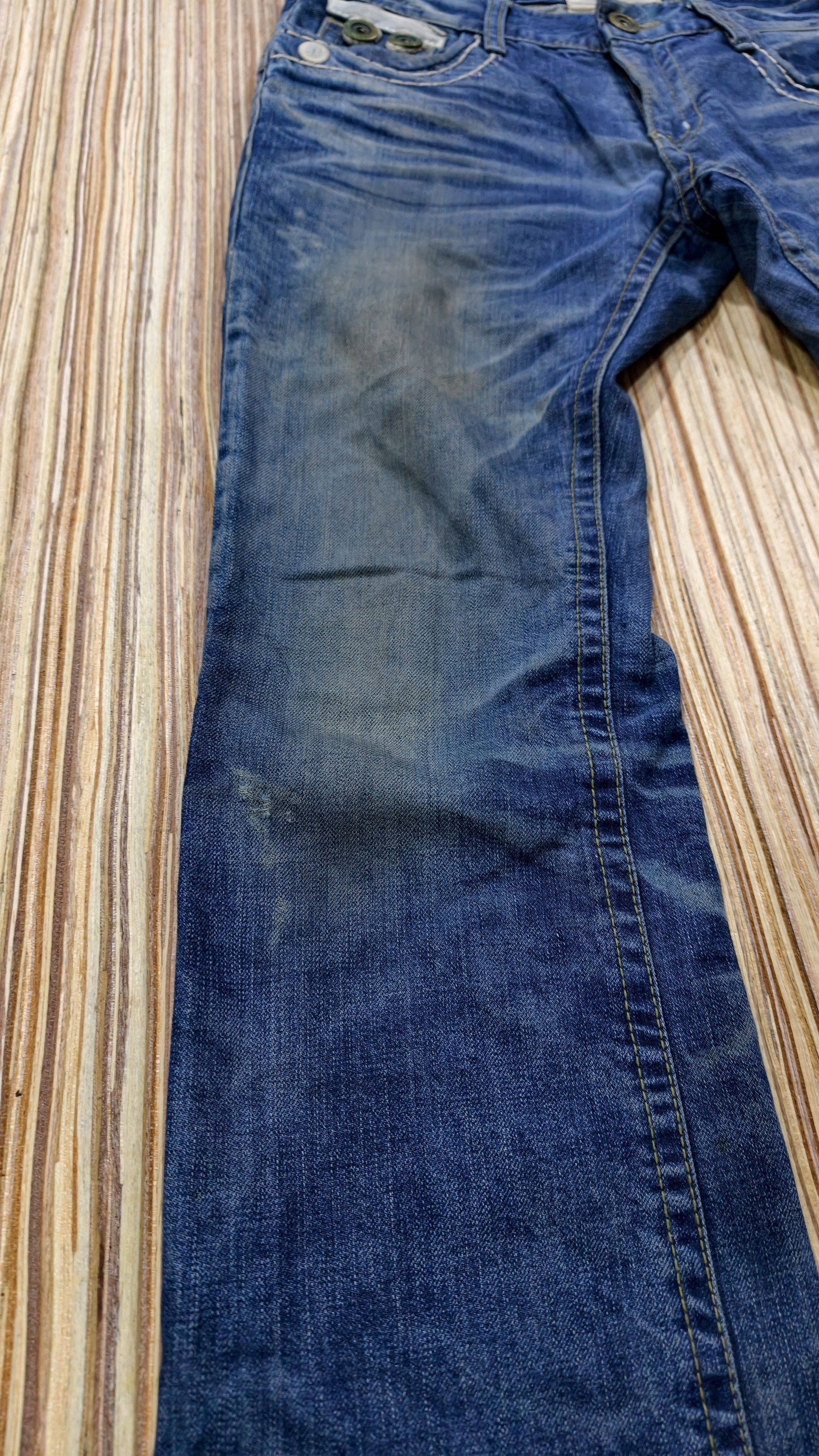 Japanese Brand vintage lolita flare denim jeans Size US 33 - 4 Thumbnail